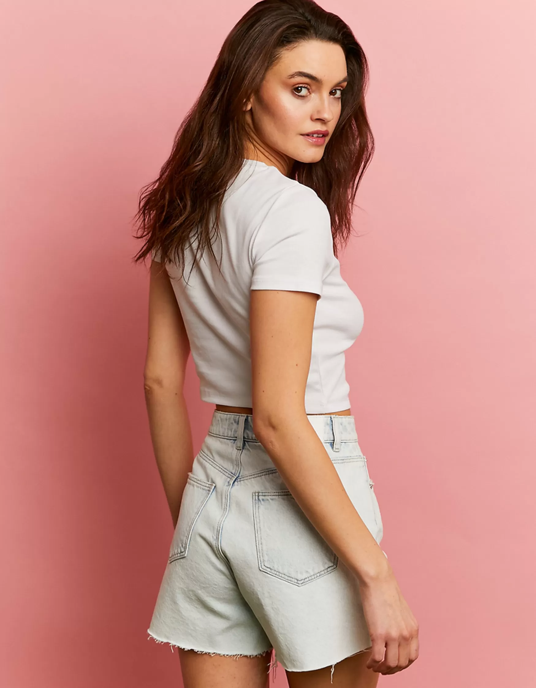 Clearance Short Trapèze Taille Haute Shorts