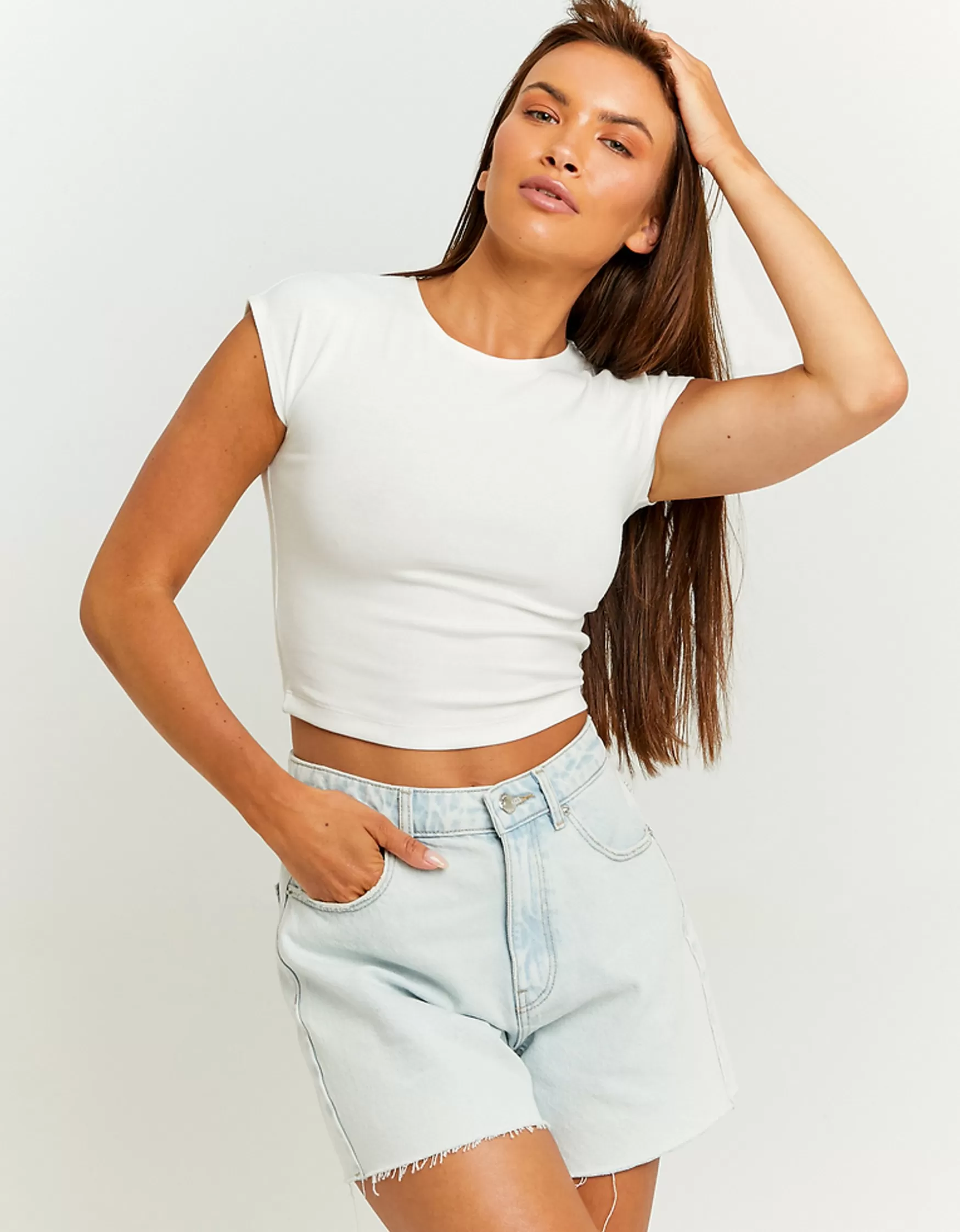 Clearance Short Trapèze Taille Haute Shorts