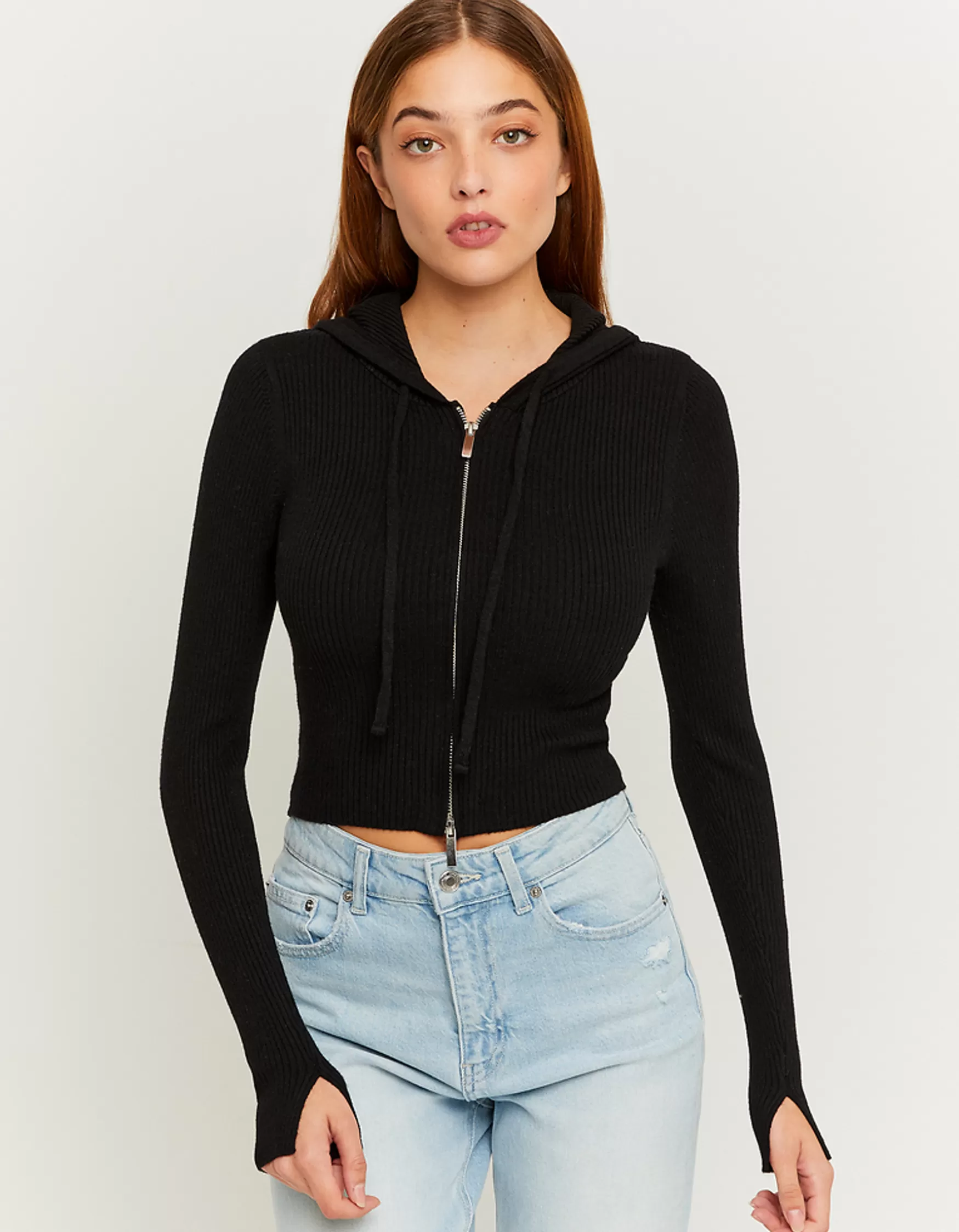 Flash Sale Sweat à capuche ajusté en maille e Maille