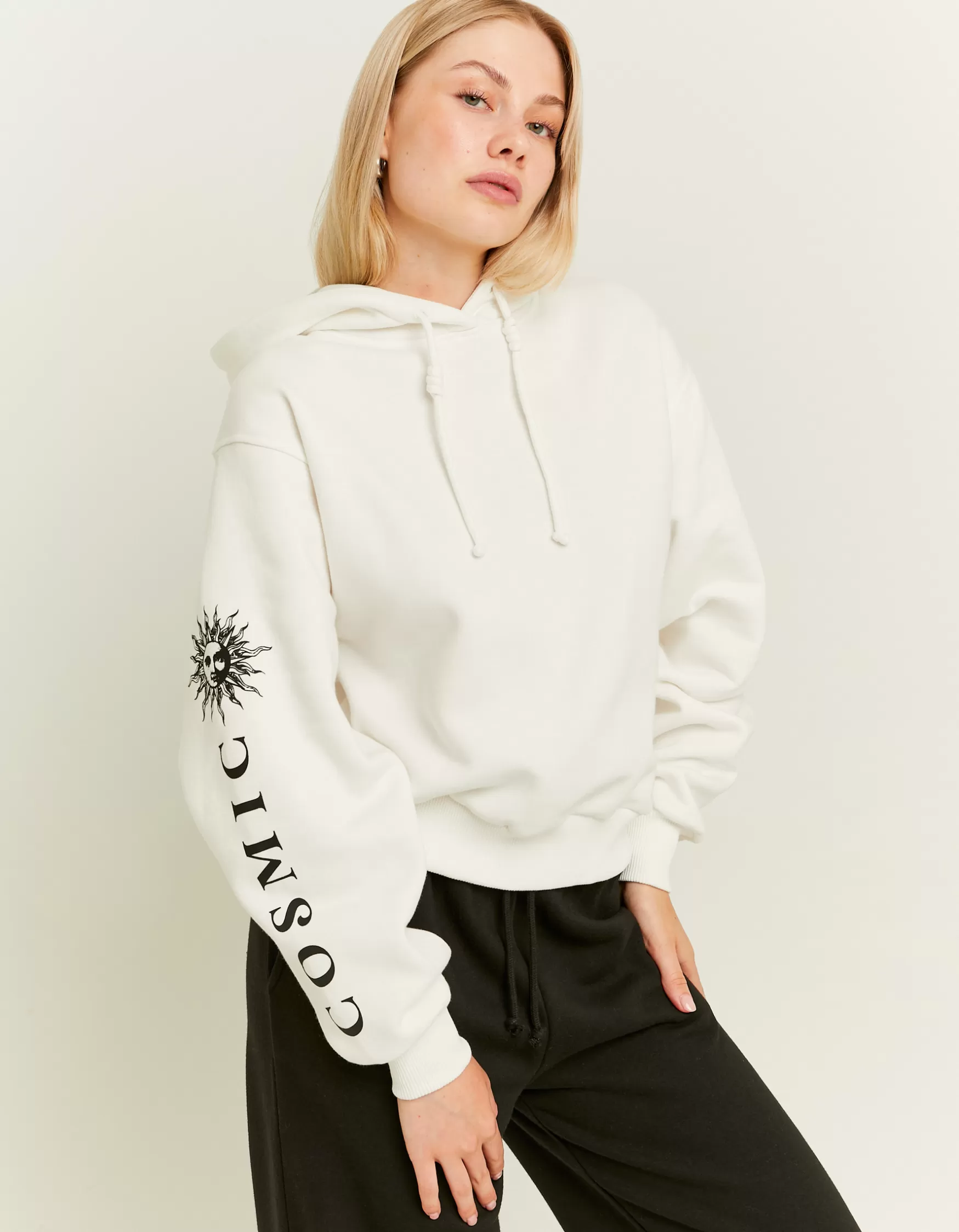 Cheap Sweat à Capuche Oversize Imprimé Sweats & Hoodies