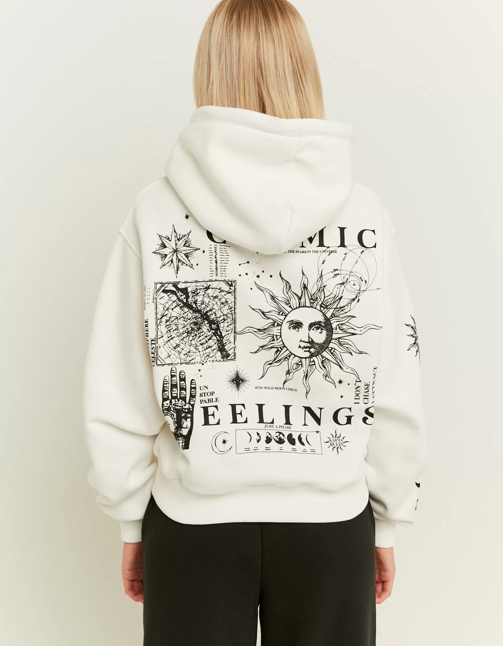 Cheap Sweat à Capuche Oversize Imprimé Sweats & Hoodies