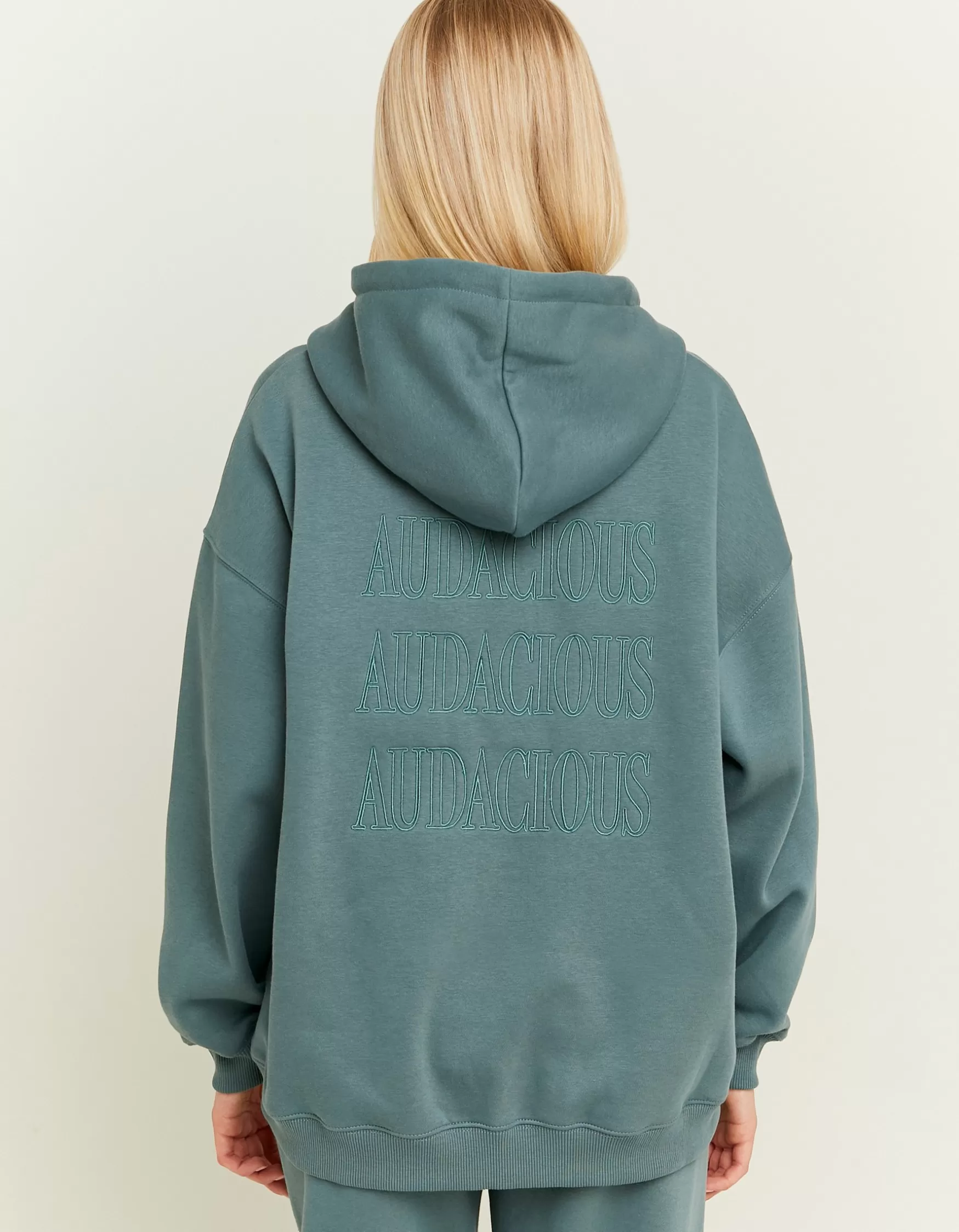 Cheap Sweat à Capuche avec Broderie et Zip Sweats & Hoodies