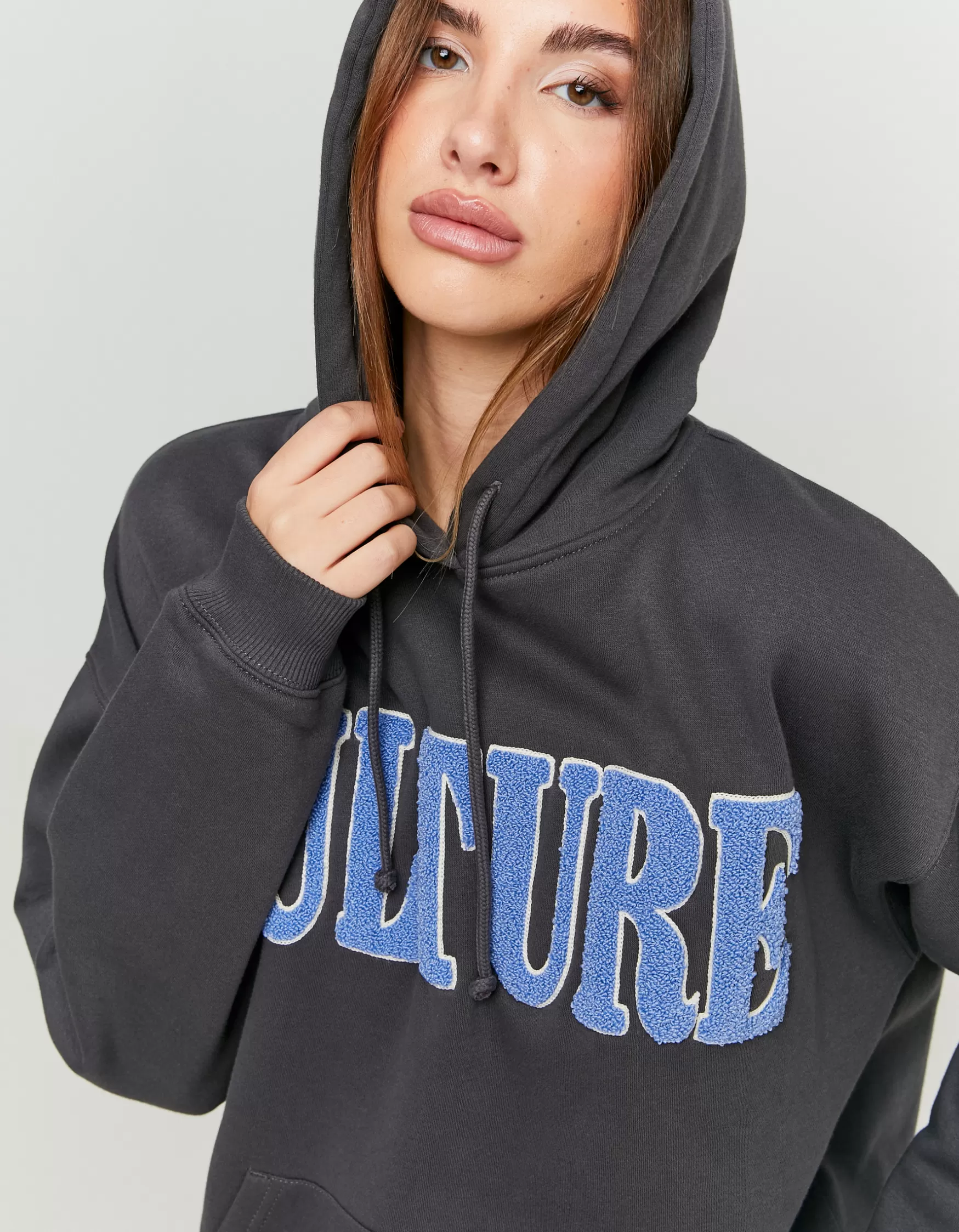 Online Sweat à Capuche avec Patchs Brodés Sweats & Hoodies