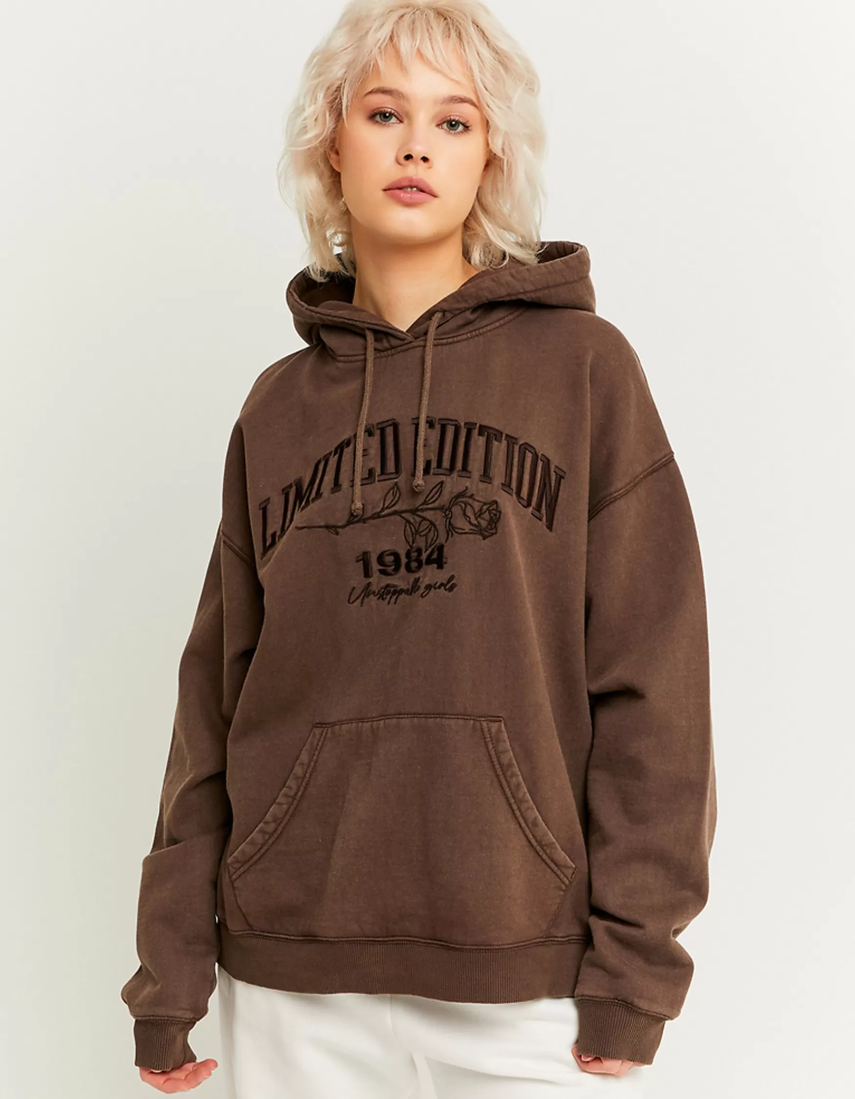 Sale Sweat à Capuche Oversize Imprimé Délavé Sweats & Hoodies