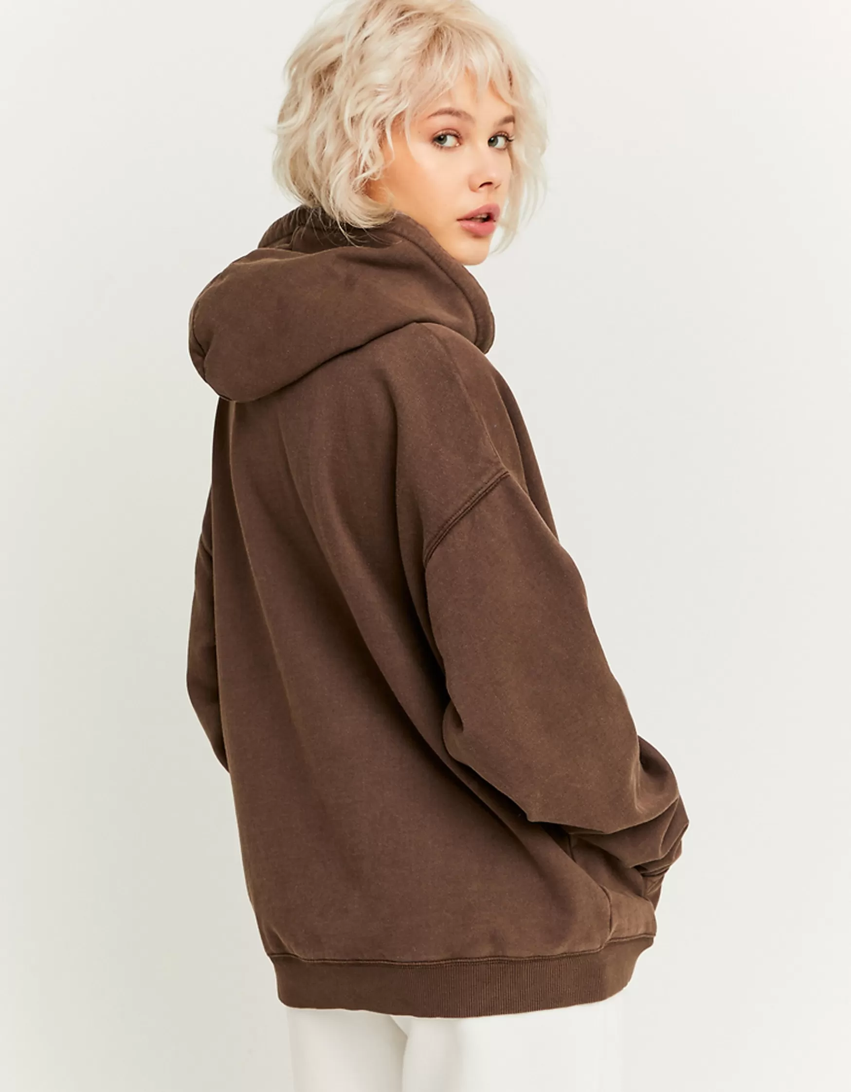 Sale Sweat à Capuche Oversize Imprimé Délavé Sweats & Hoodies