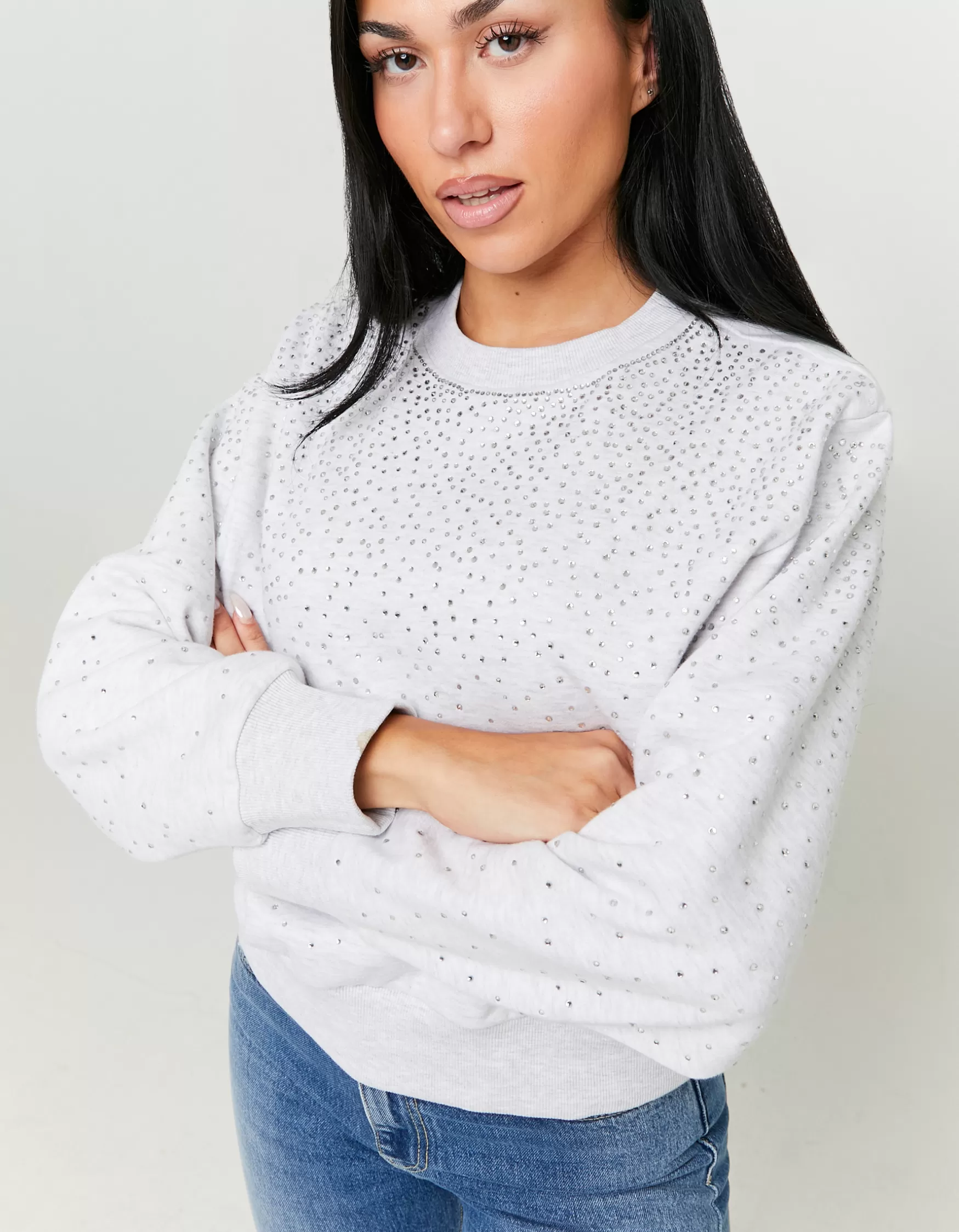 Clearance Sweat avec Strass Sweats & Hoodies