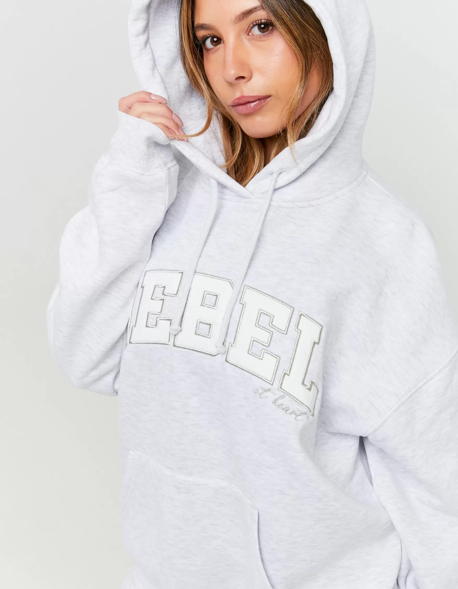 Fashion Sweat Oversize avec Broderies en Lurex Sweats & Hoodies