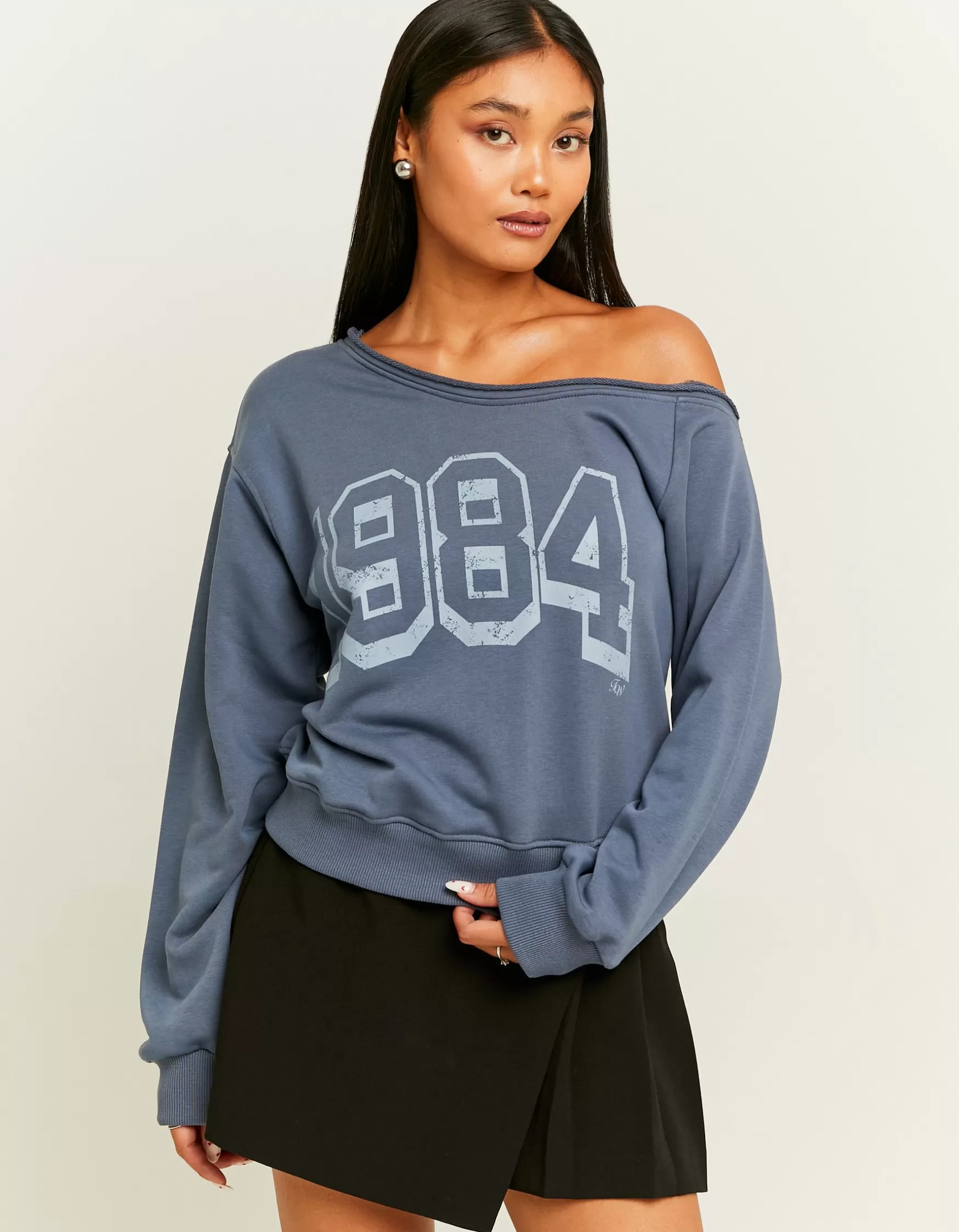 Cheap Sweat Gris Épaules Dénudées Sweats & Hoodies