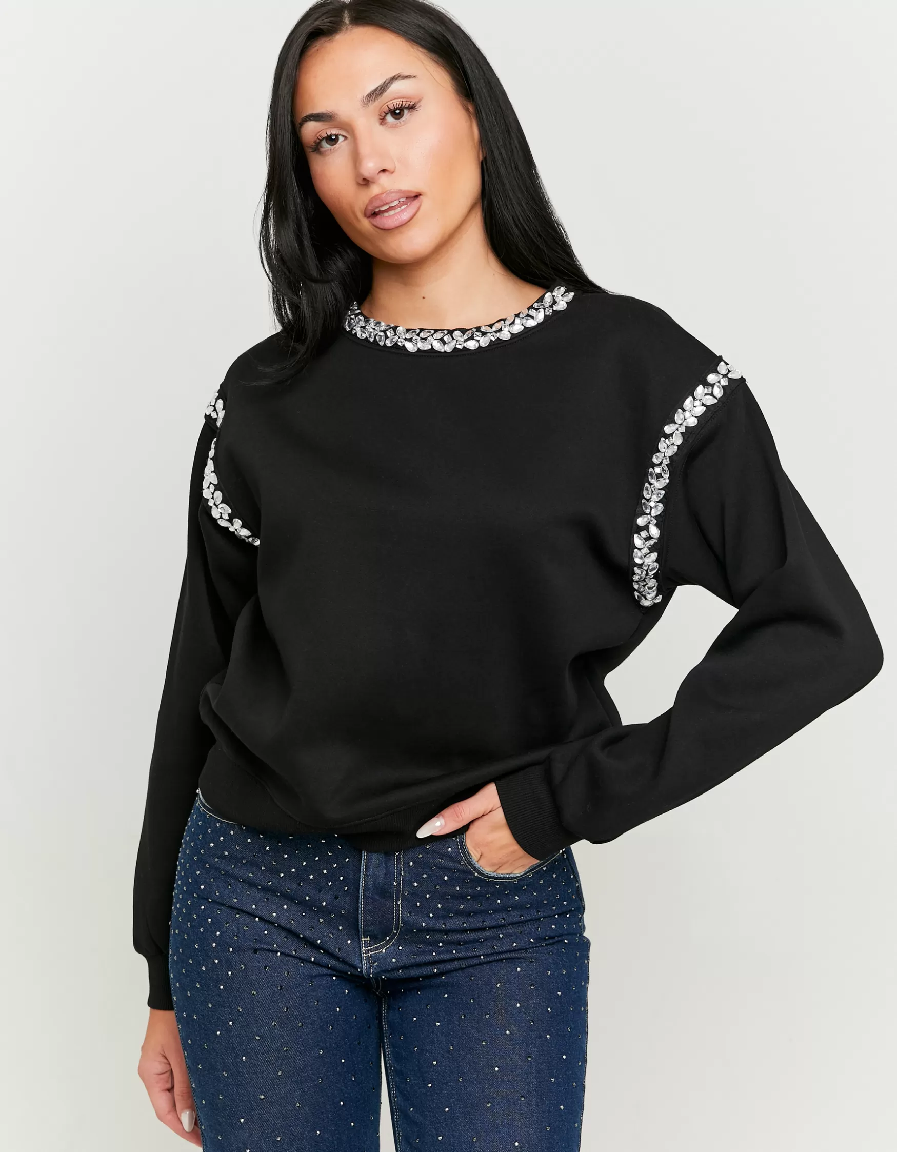 Fashion Sweat avec Strass Sweats & Hoodies
