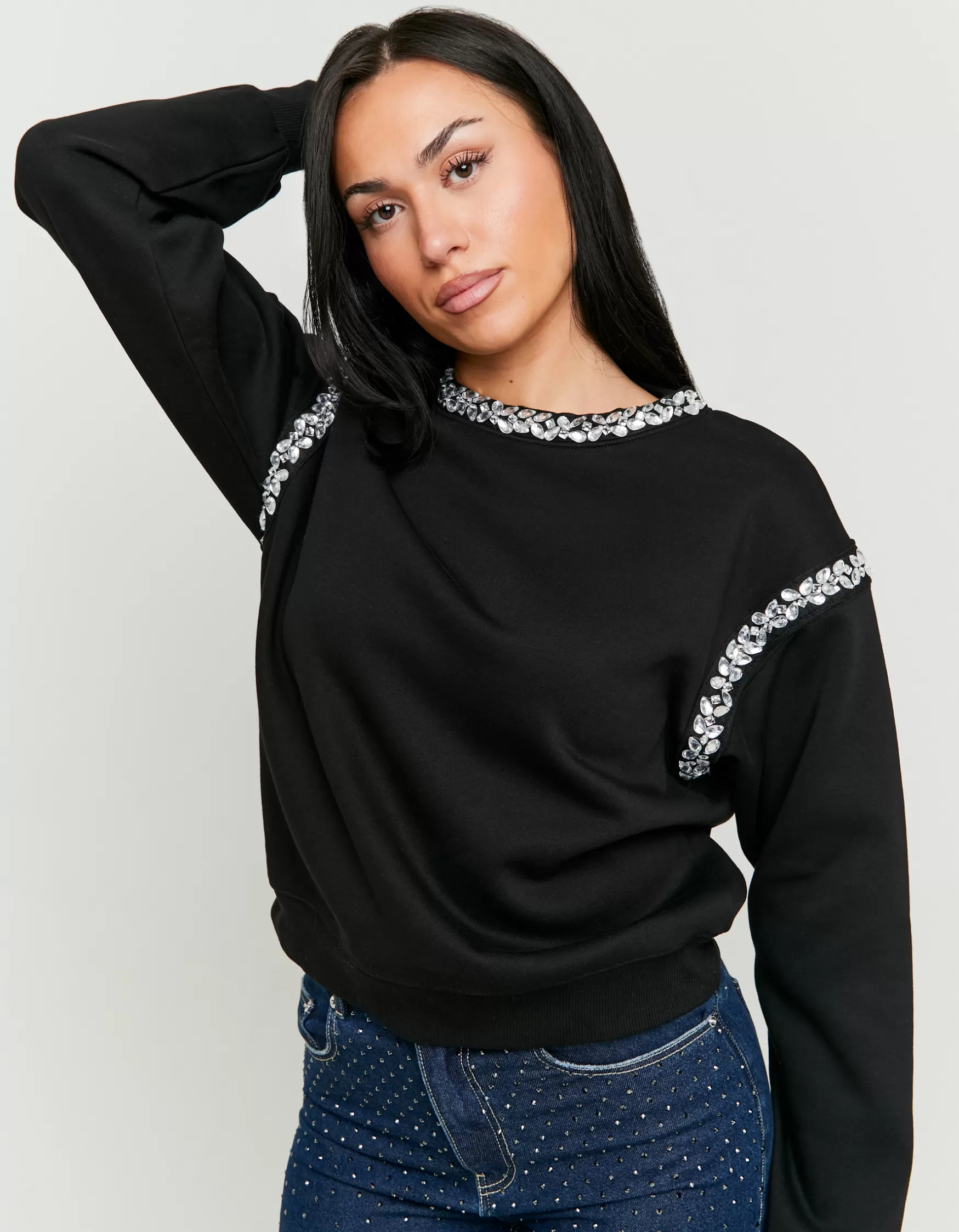 Fashion Sweat avec Strass Sweats & Hoodies