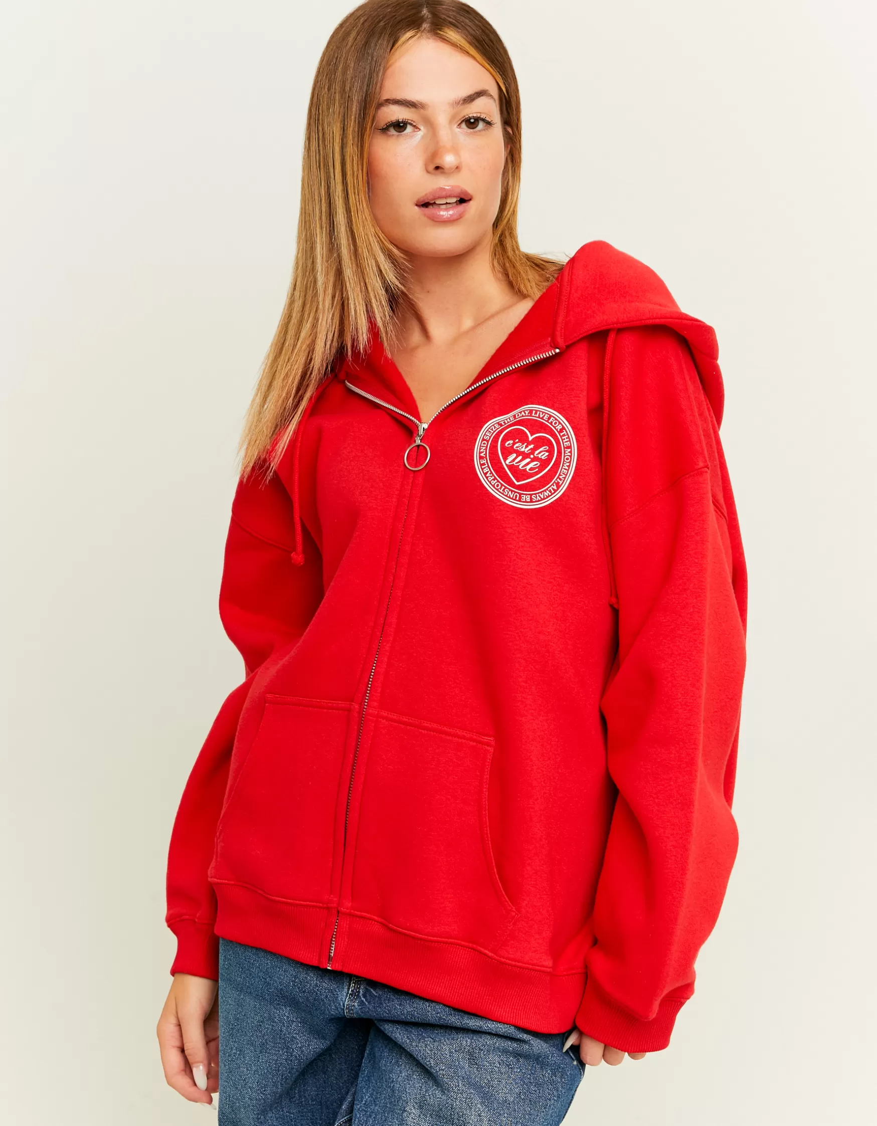 Fashion Sweat Zippé avec Imprimé Sweats & Hoodies