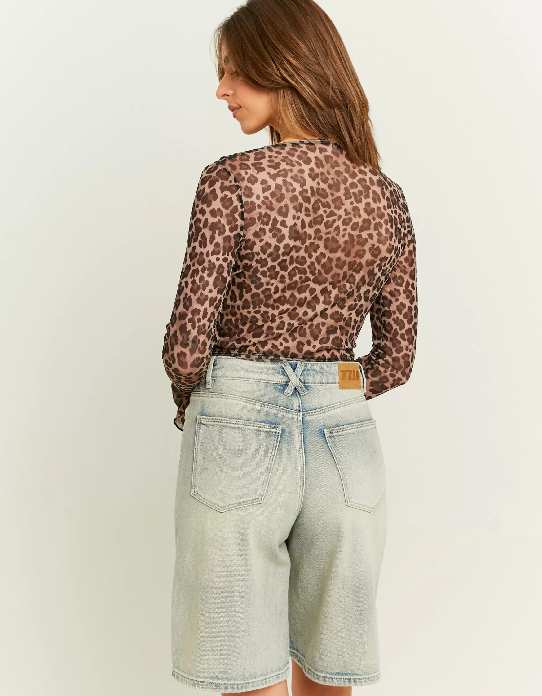 Fashion Top à Manches Longues Imprimé Leo Tops