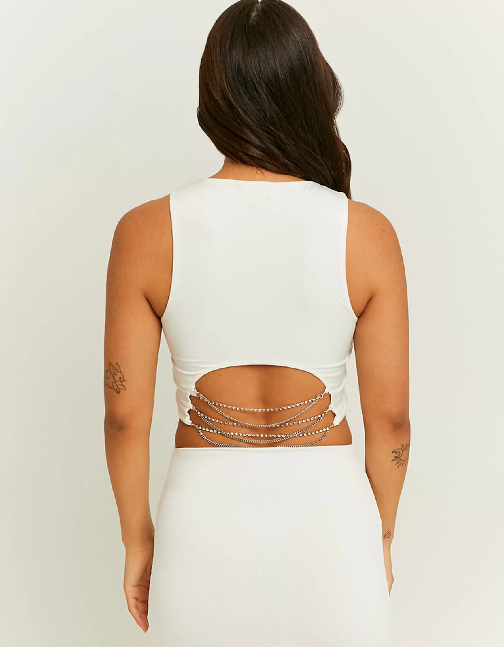 Cheap Top avec Cordon en Strass Tops