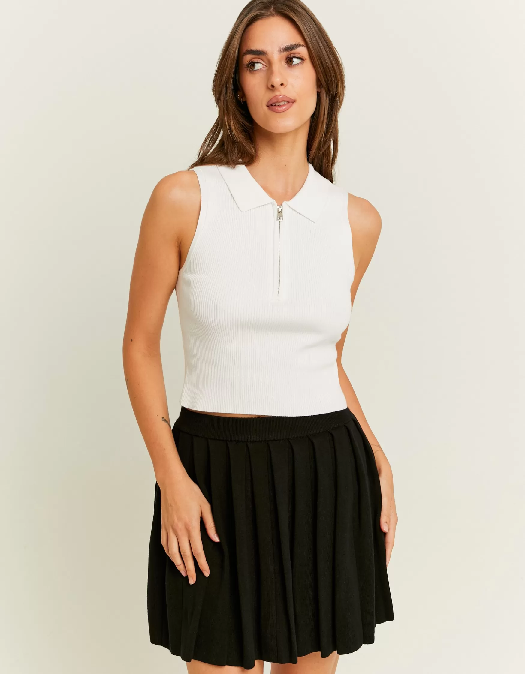 Cheap Top Colo Polo Zippé Maille | Tops