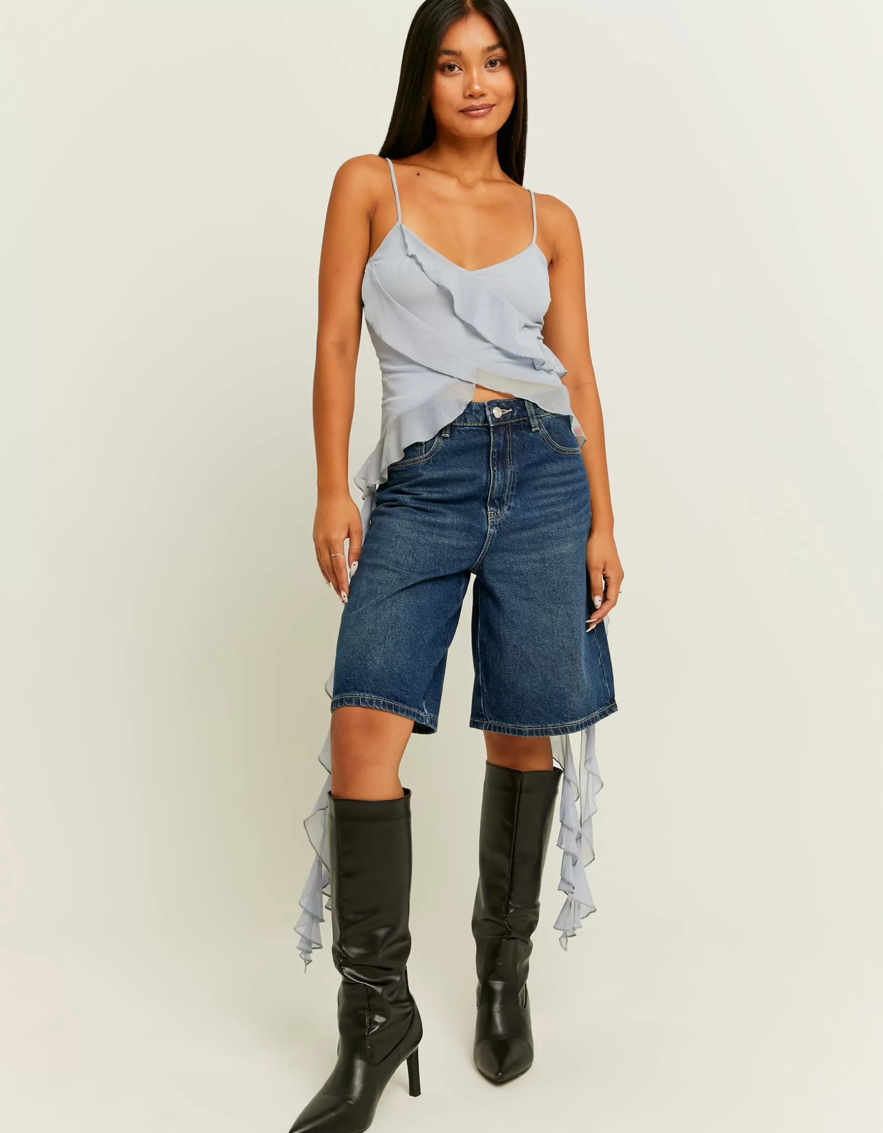 Sale Top Volanté en Mesh Tops