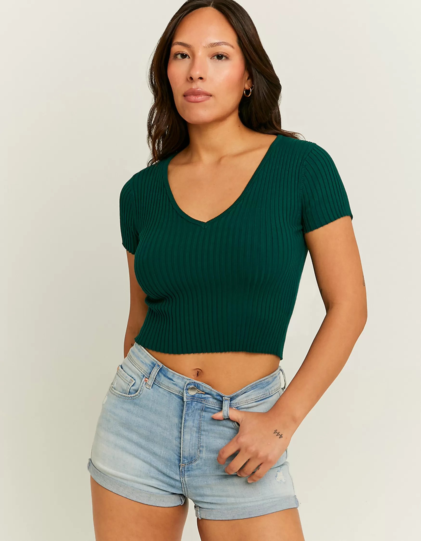 Shop Top Court à Maille Serrée Maille | Tops