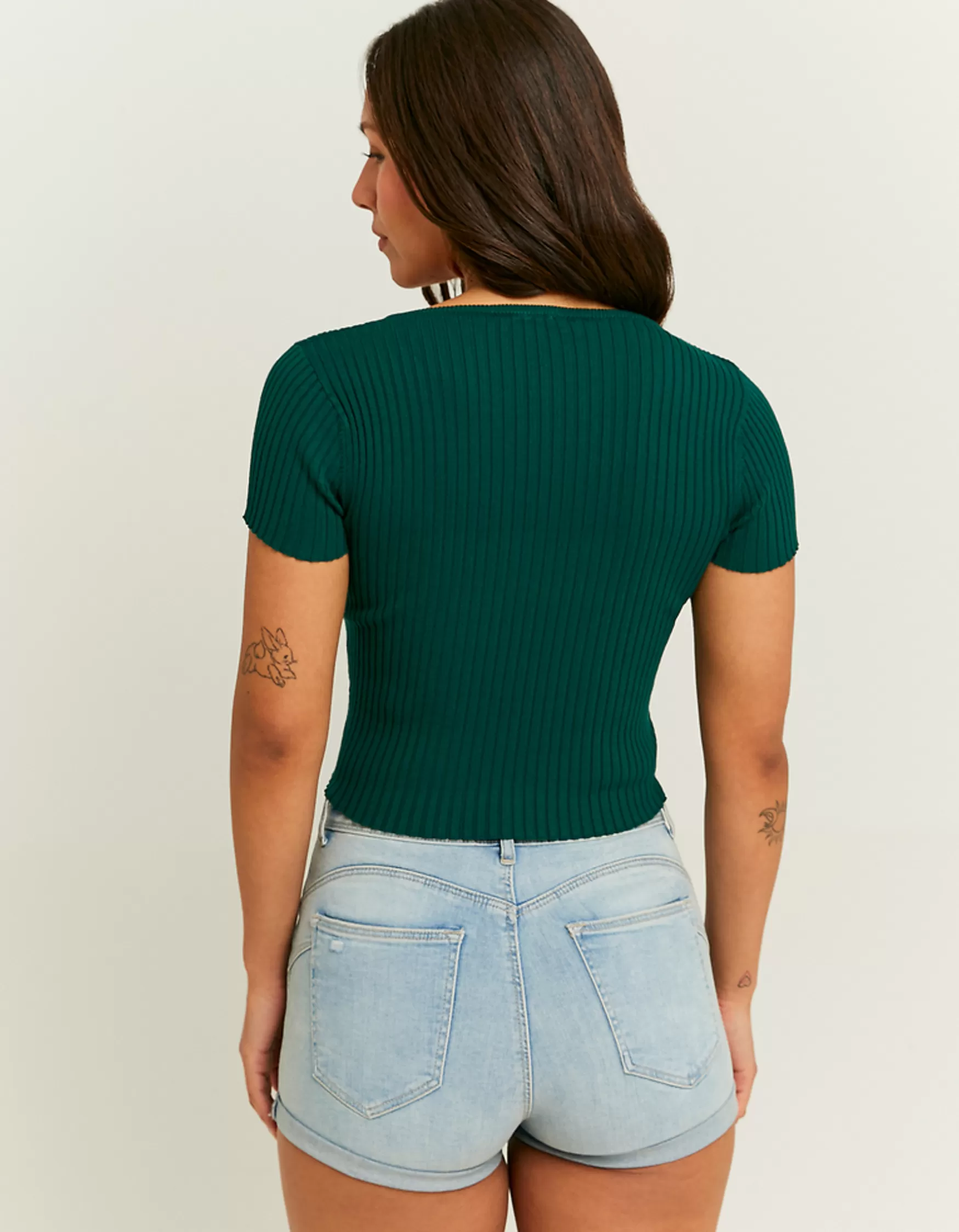 Shop Top Court à Maille Serrée Maille | Tops