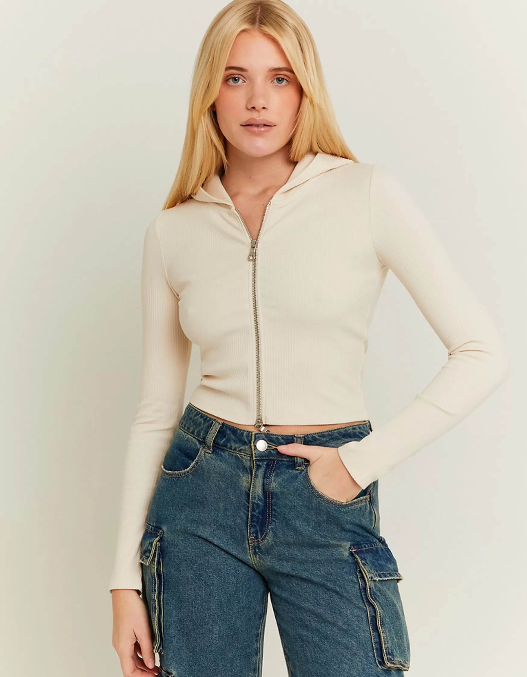 Fashion Top court avec capuche Tops