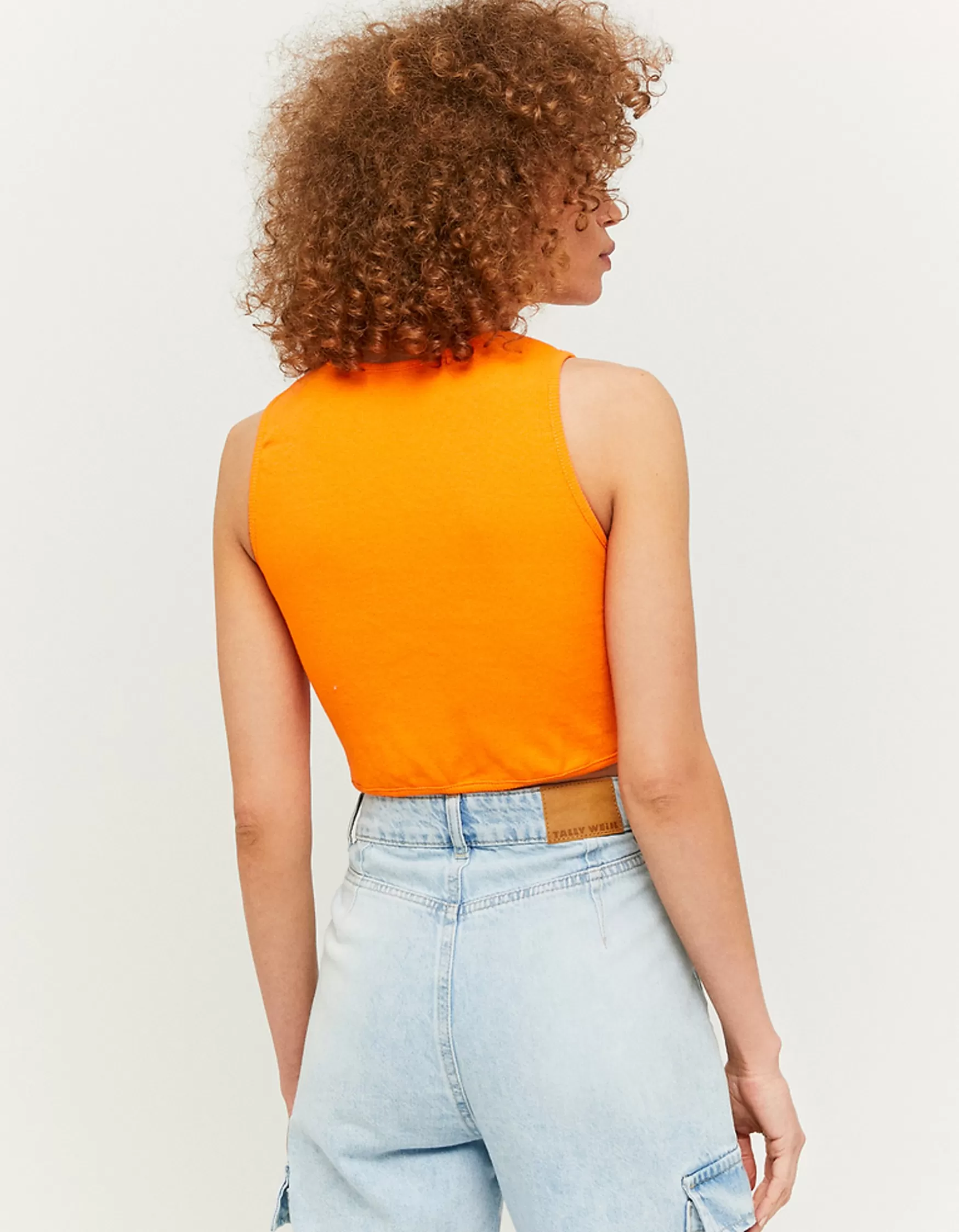 Fashion Top Court Froncé Sans Manches Tops