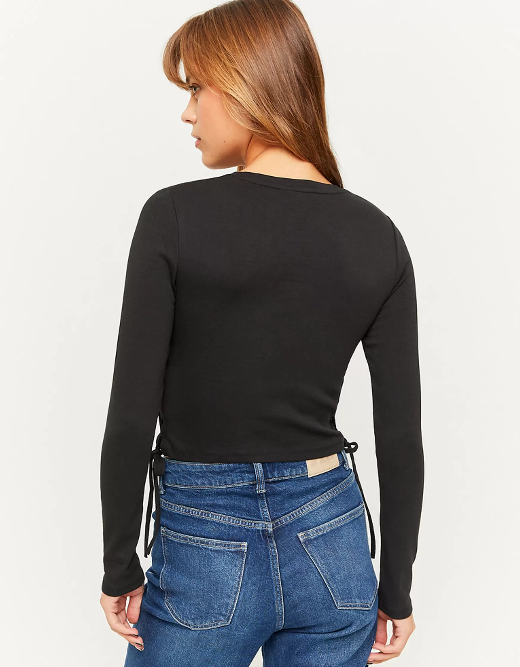 Clearance Top court avec laçage sur le côté T-Shirts Imprimés