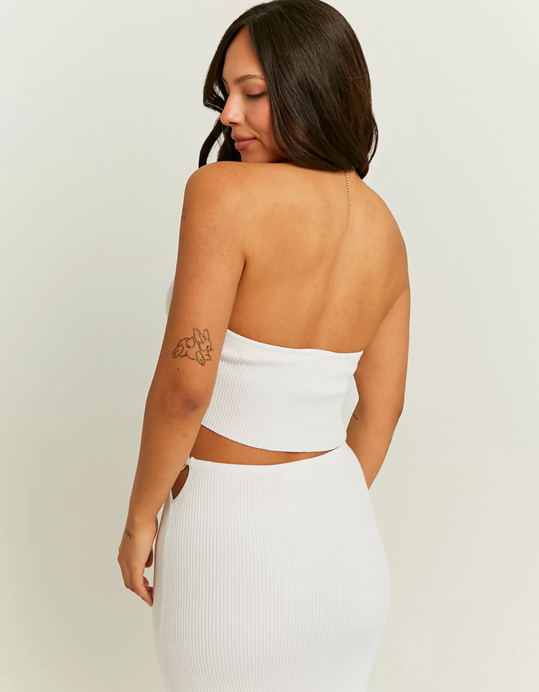 Cheap Top en Crochet Col Montant avec Chaîne Maille | Tops