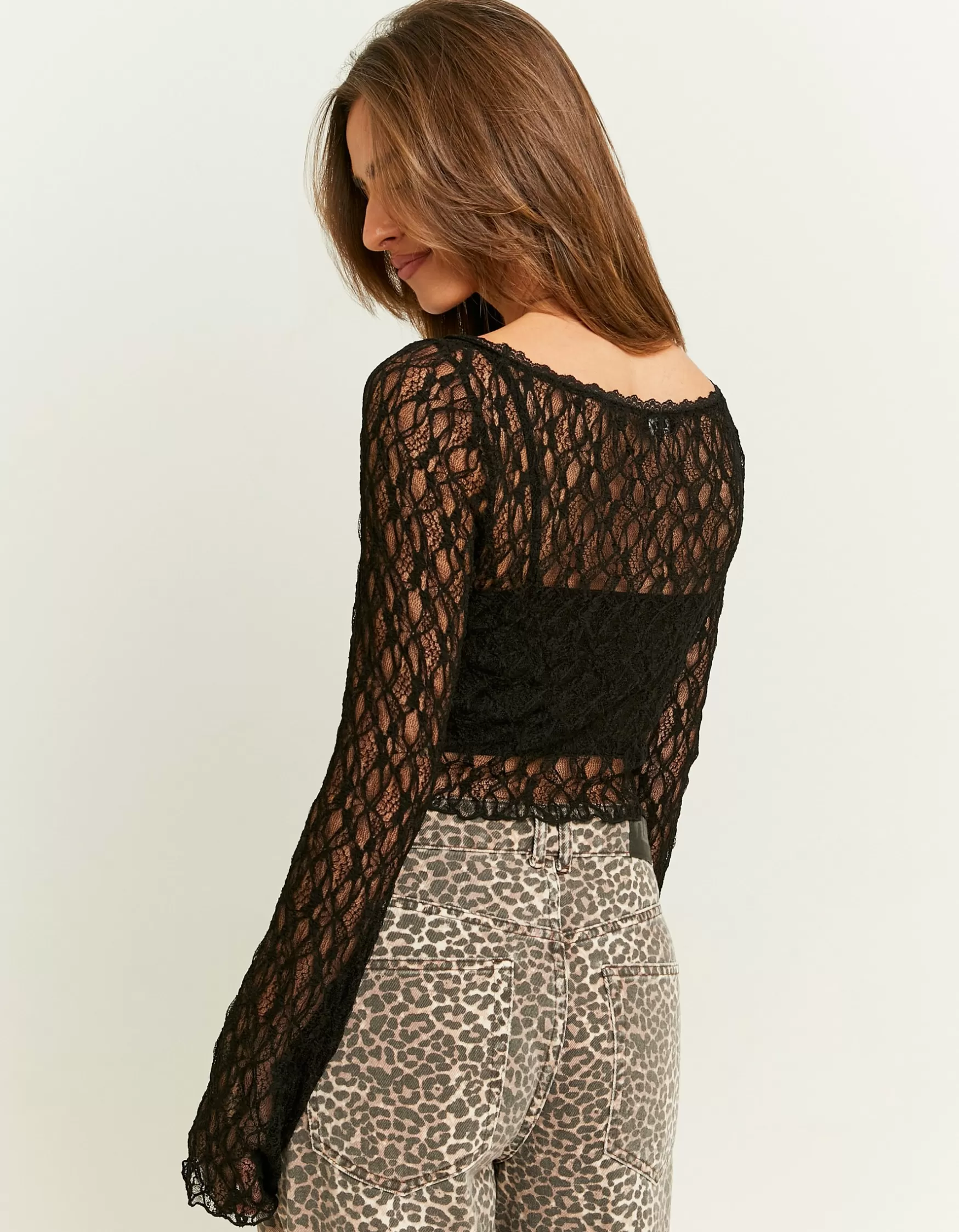 Sale Top en Dentelle avec Brassière Tops