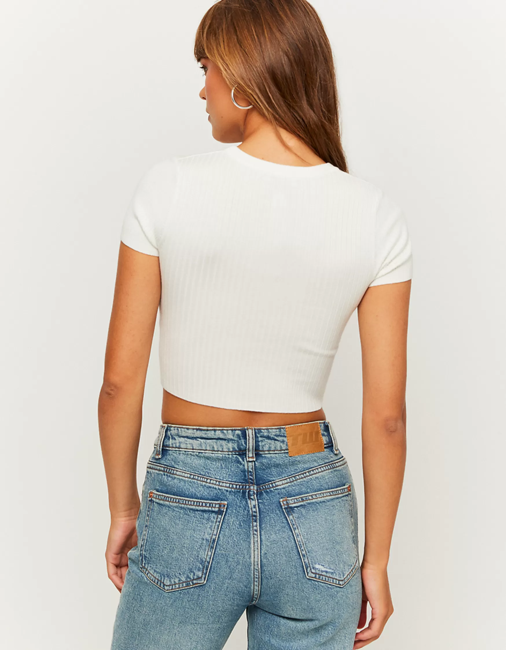 New Top manches courtes en maille Maille | Tops