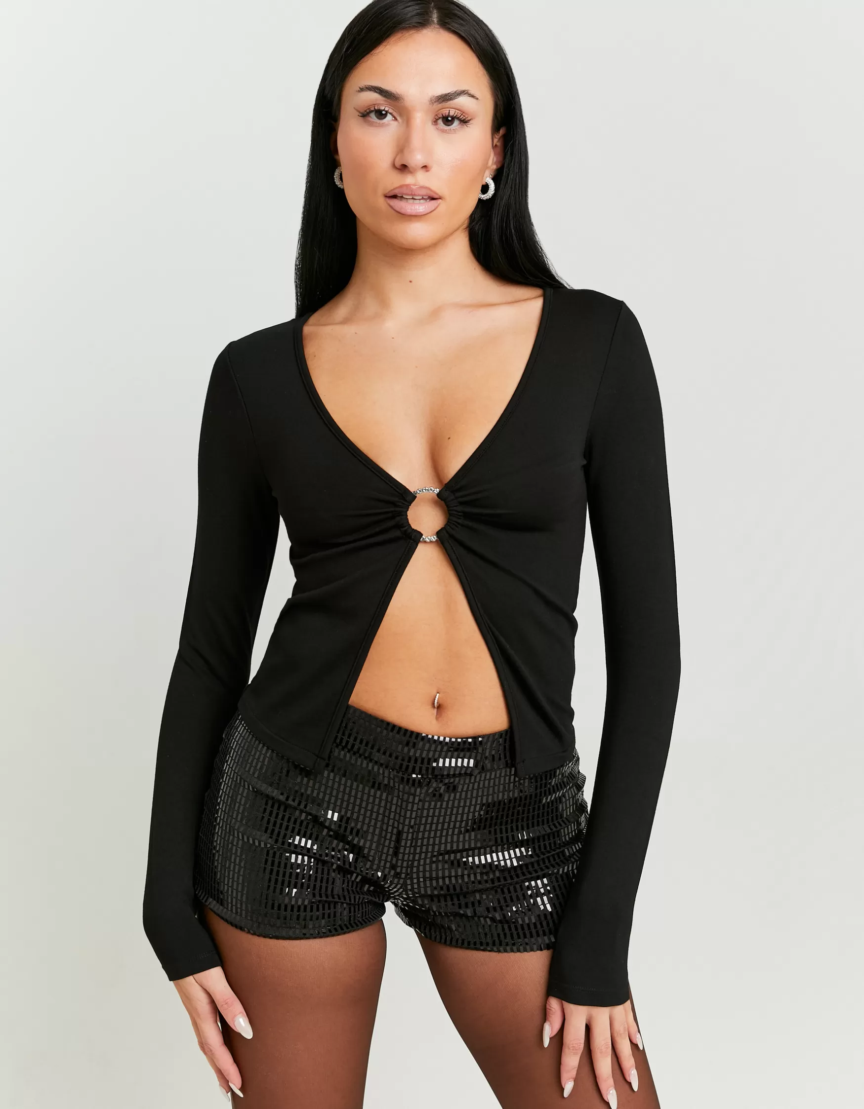 New Top avec Détails en Strass Tops