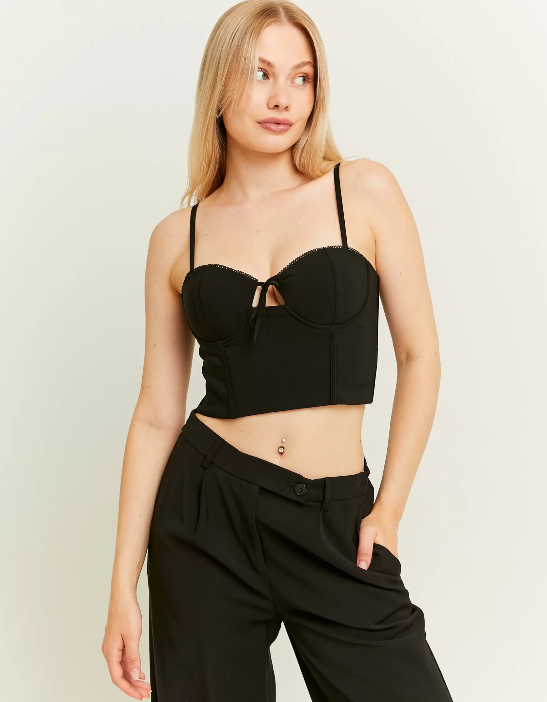 Best Top Corset avec Nœud Tops