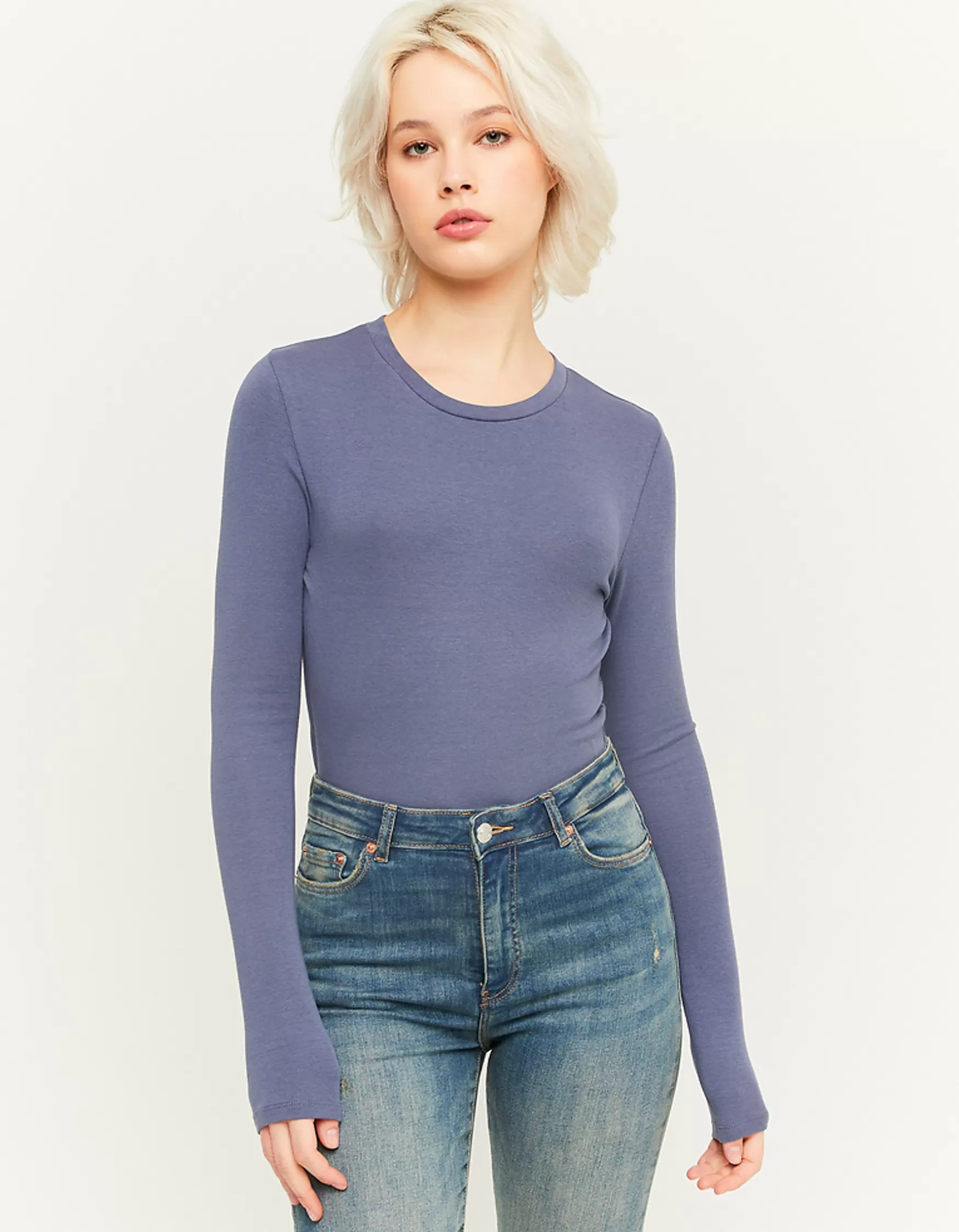 Discount T-shirt basique à manches longues T-Shirts Basiques
