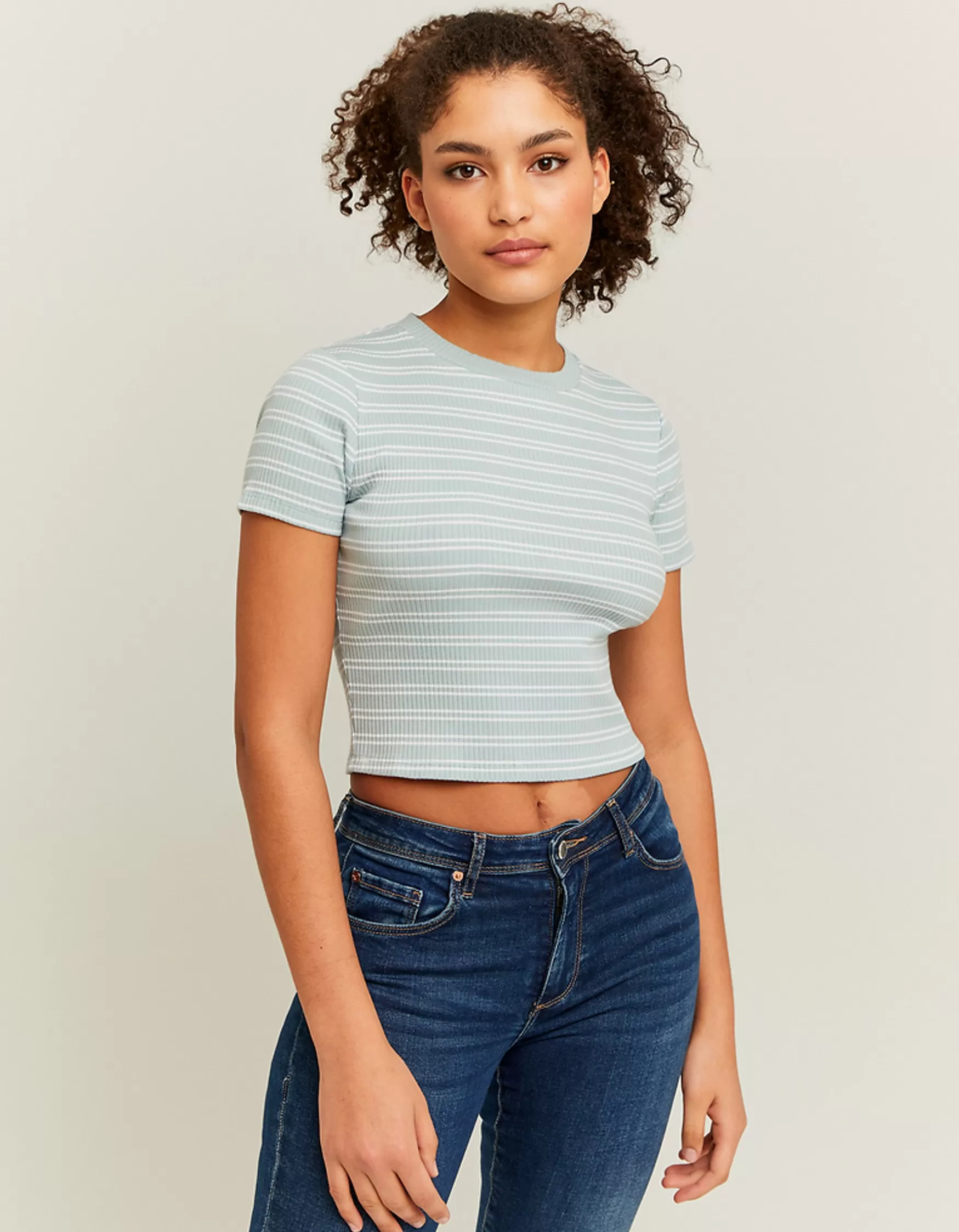 Shop T-shirt basique court et rayé T-Shirts Basiques