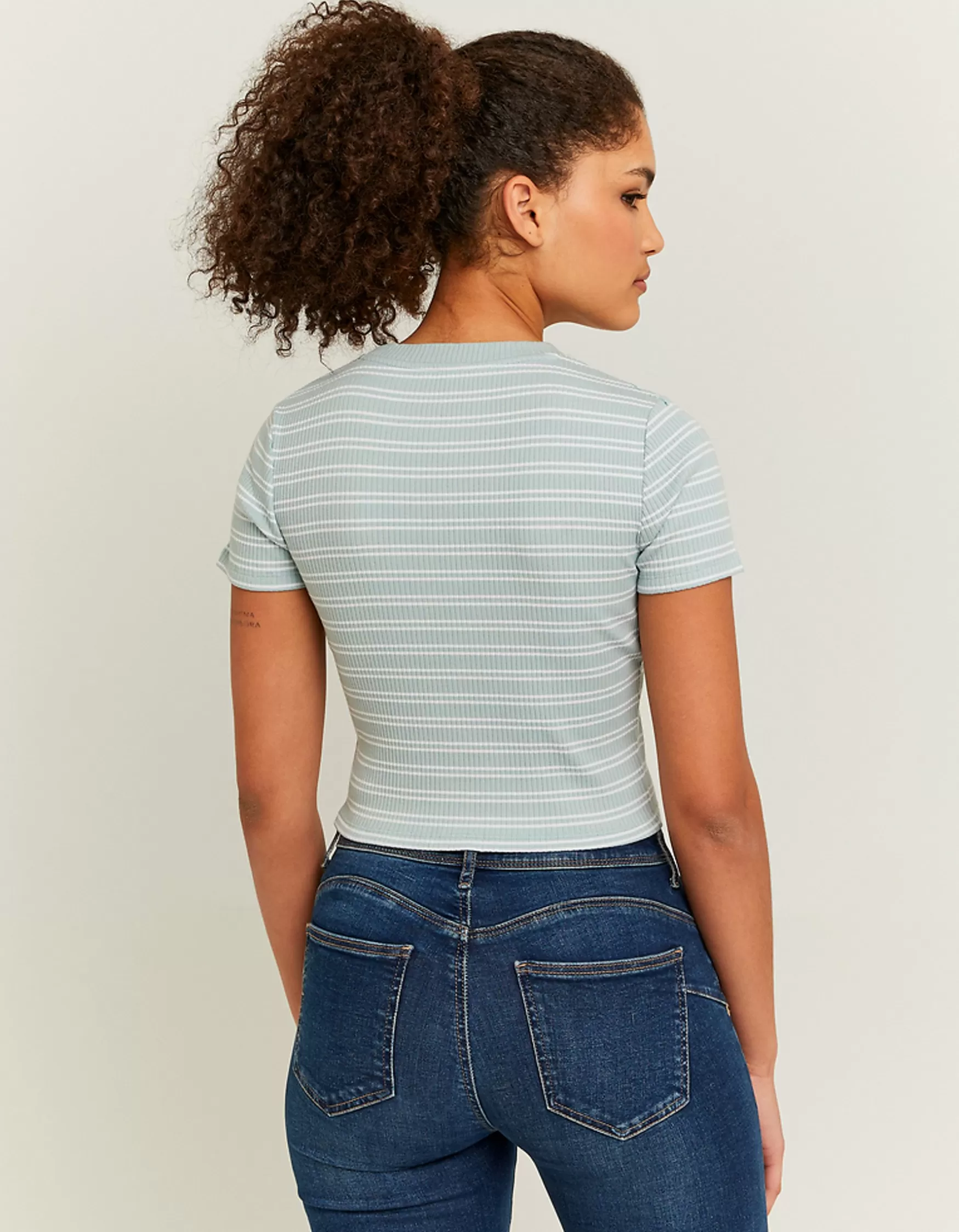 Shop T-shirt basique court et rayé T-Shirts Basiques
