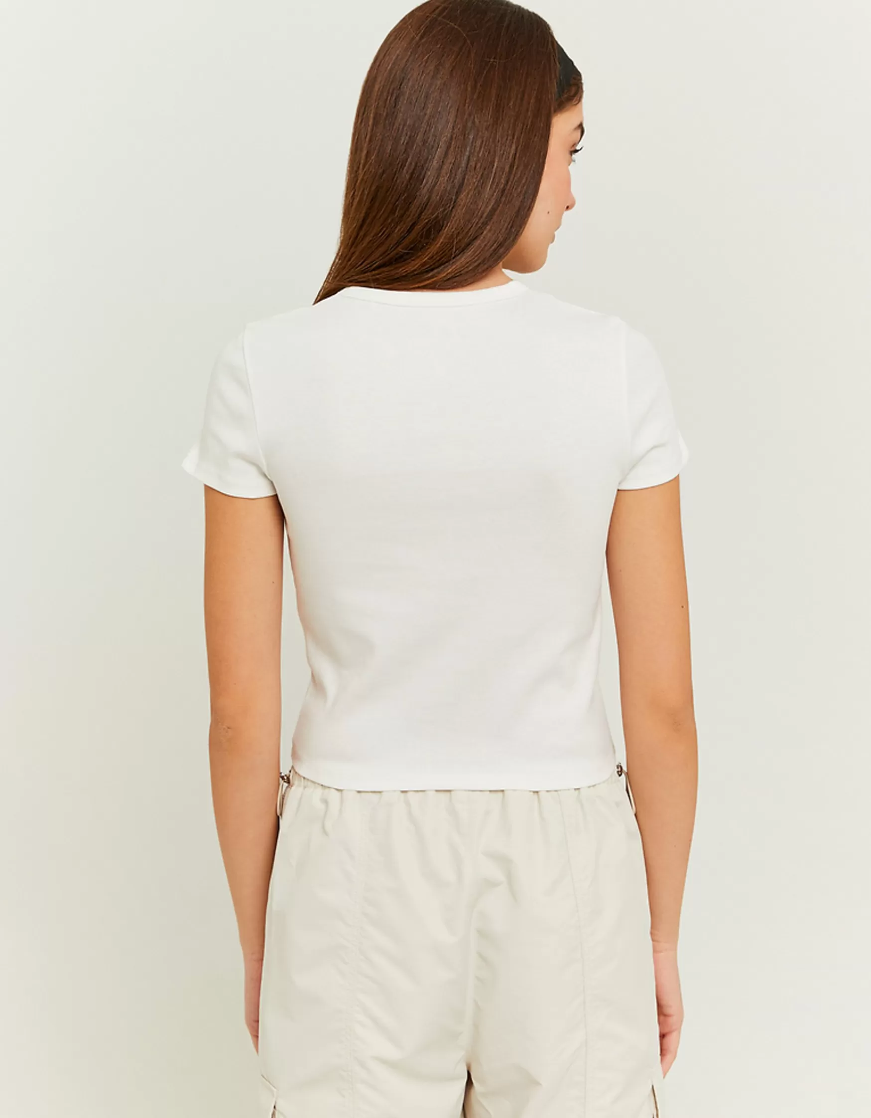 Cheap T-shirt basique côtelé T-Shirts Basiques