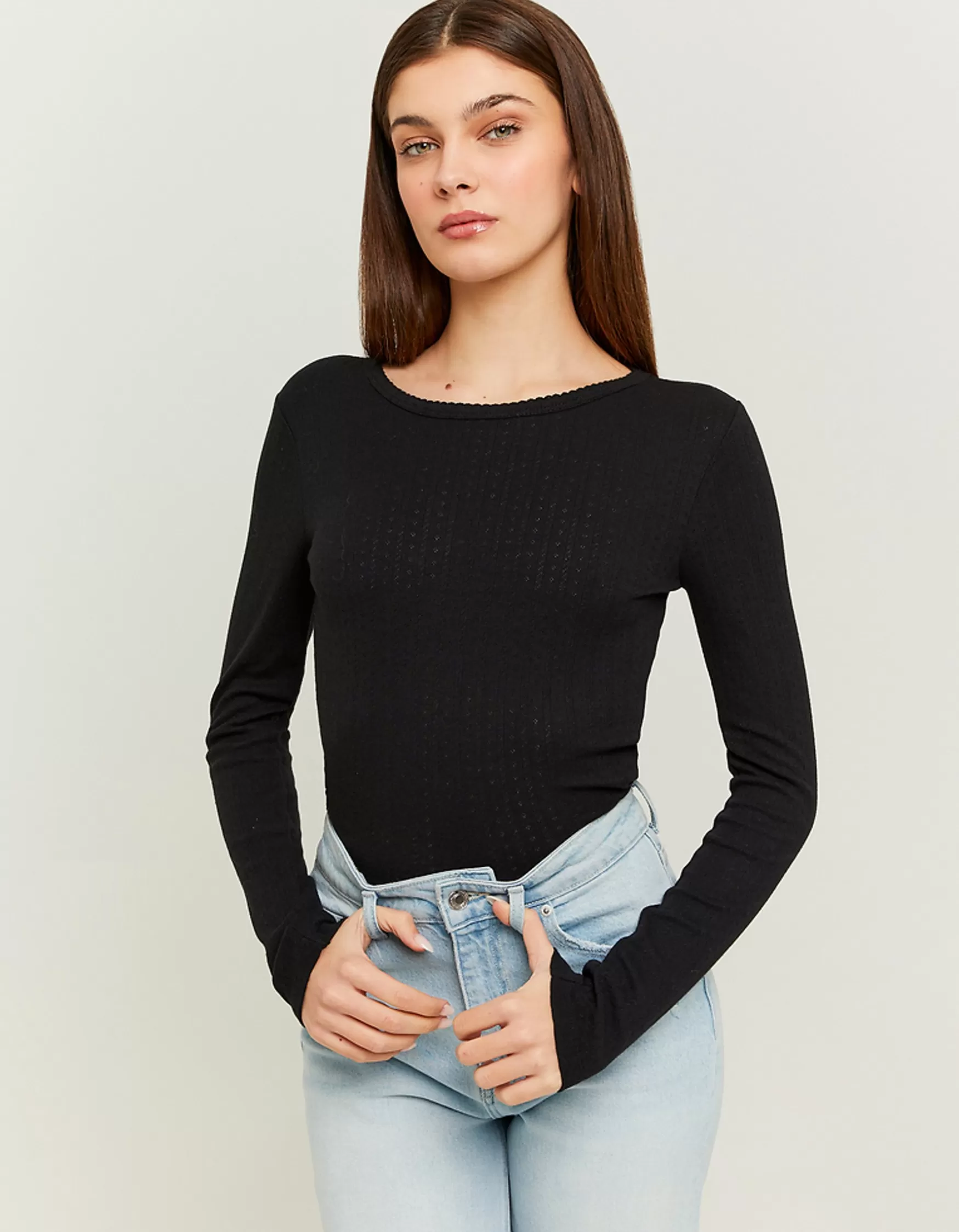 Outlet T-shirt basique pointelle T-Shirts Basiques