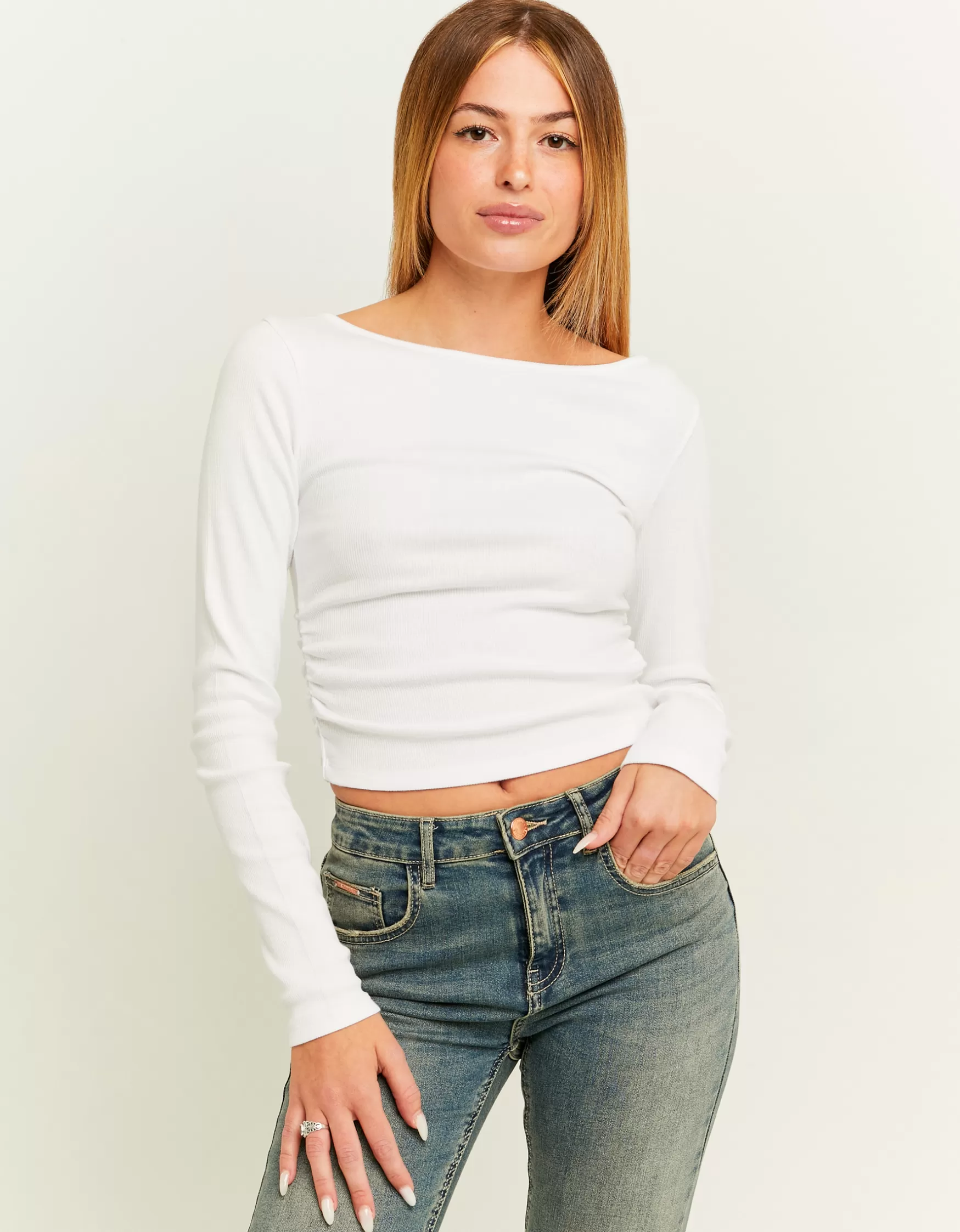Fashion T-Shirt Col Bateau T-Shirts Basiques