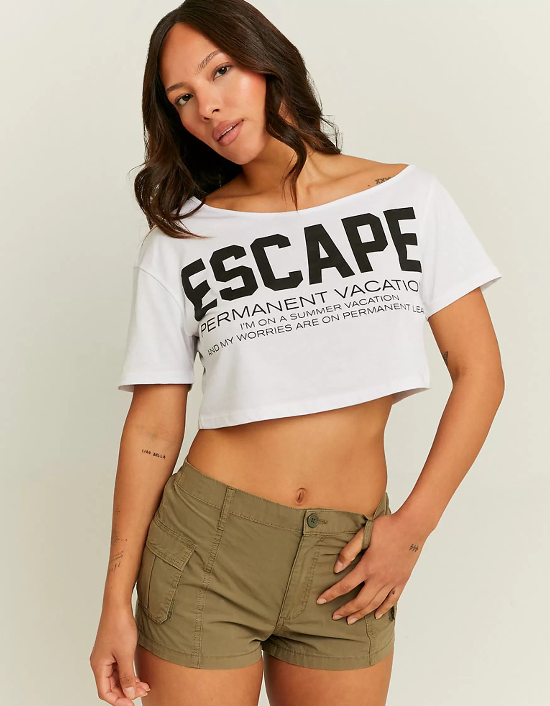 Best T-Shirt Imprimé Épaules Dénudées T-Shirts Imprimés