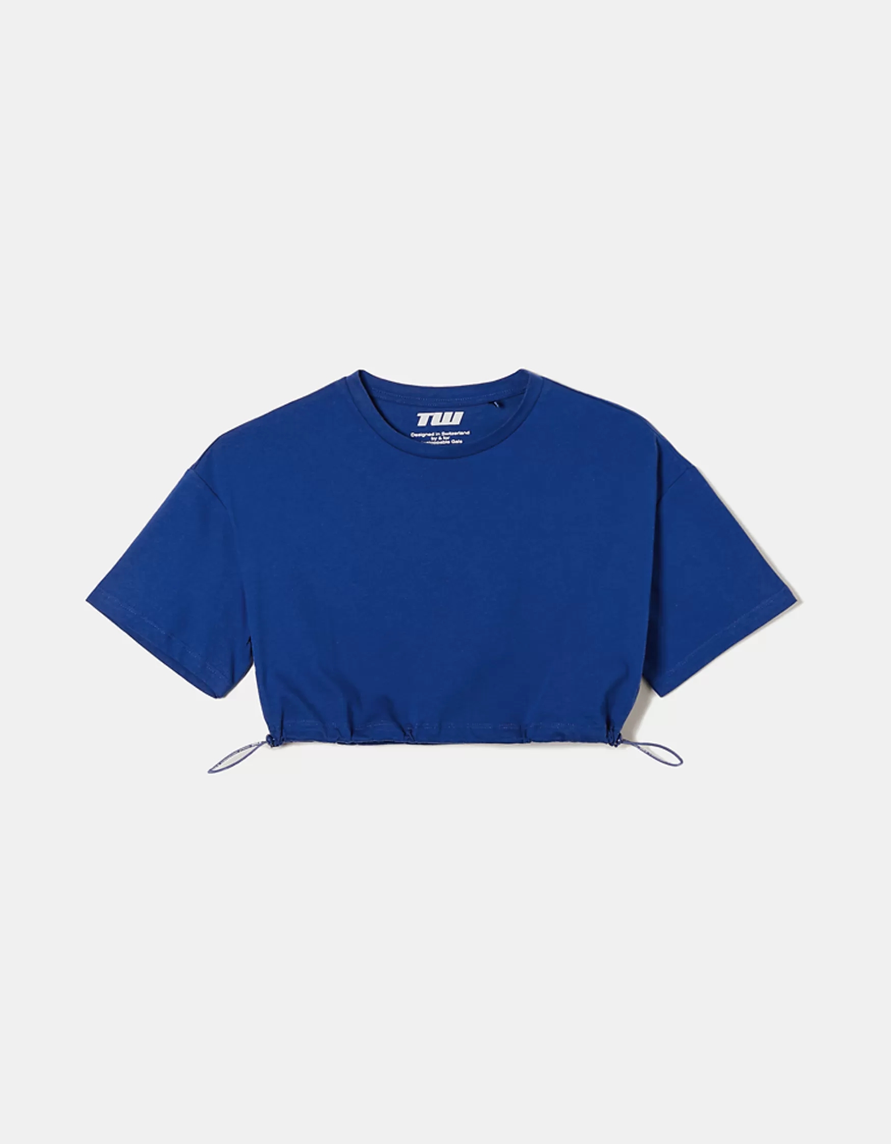 Online T-shirt court avec cordon élastique T-Shirts Imprimés