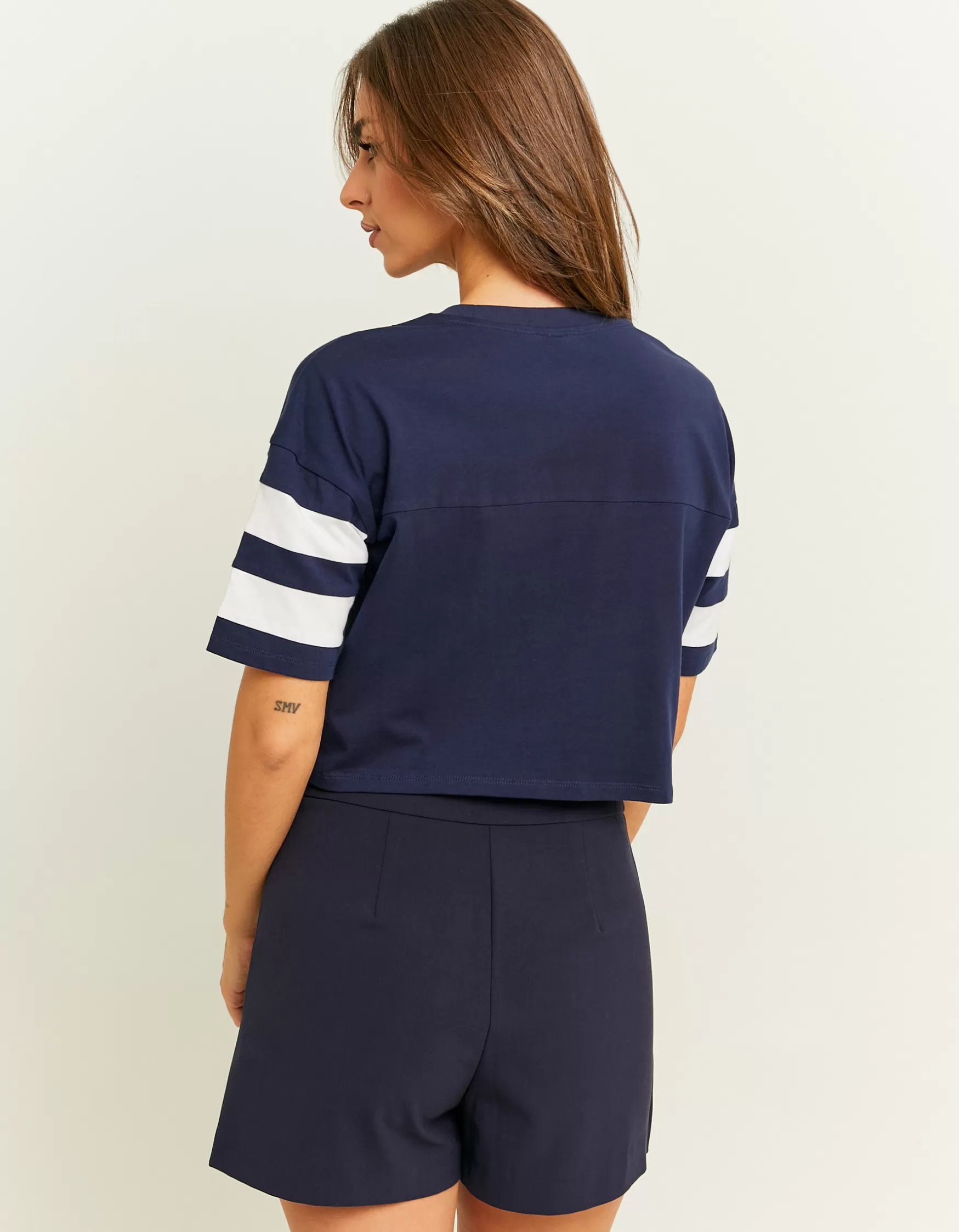 Clearance T-Shirt Court Style Universitaire T-Shirts Imprimés