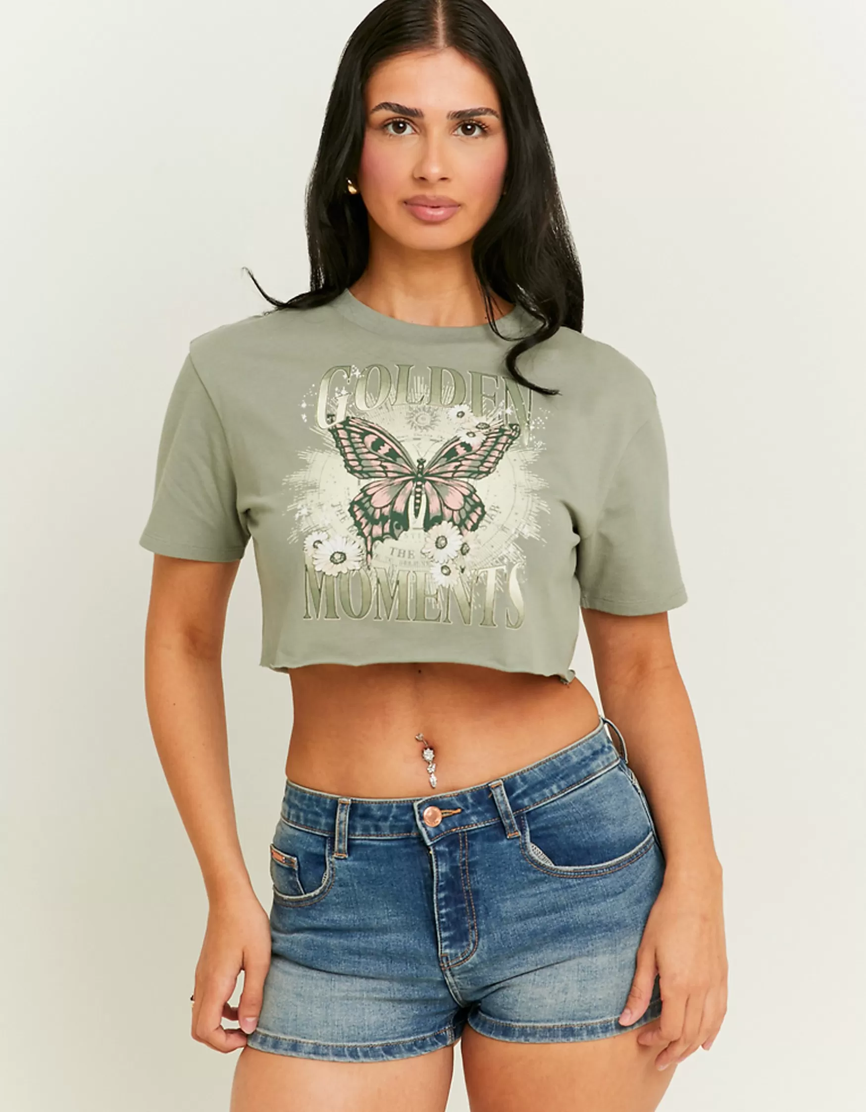 Outlet T-Shirt Court Imprimé Acid Wash T-Shirts Imprimés