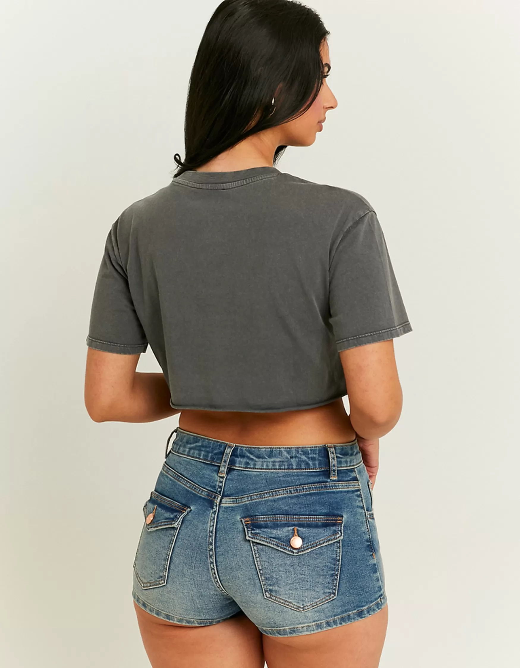 Store T-Shirt Court Imprimé Acid Wash T-Shirts Imprimés