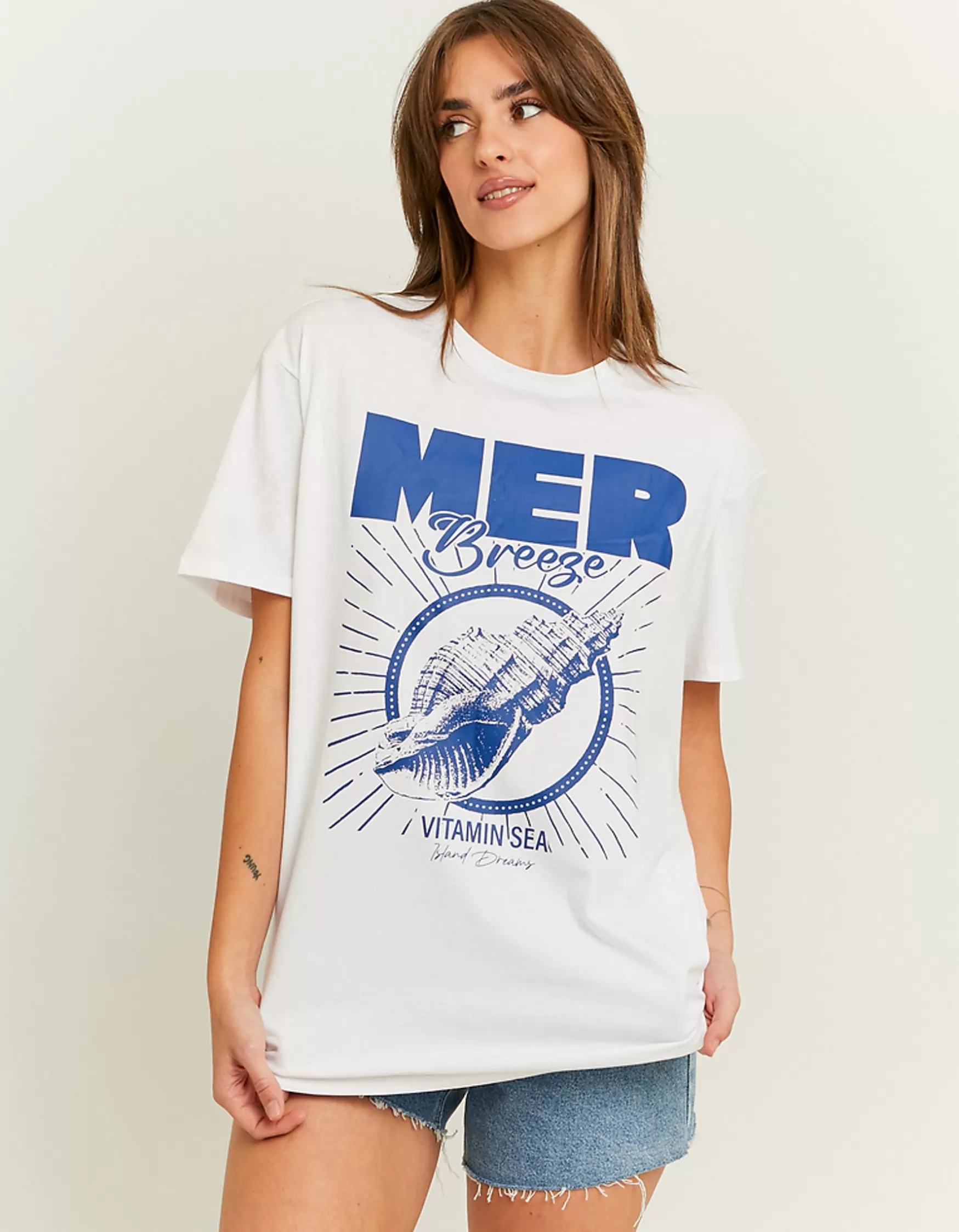 Cheap T-Shirt Court Oversize Imprimé T-Shirts Imprimés