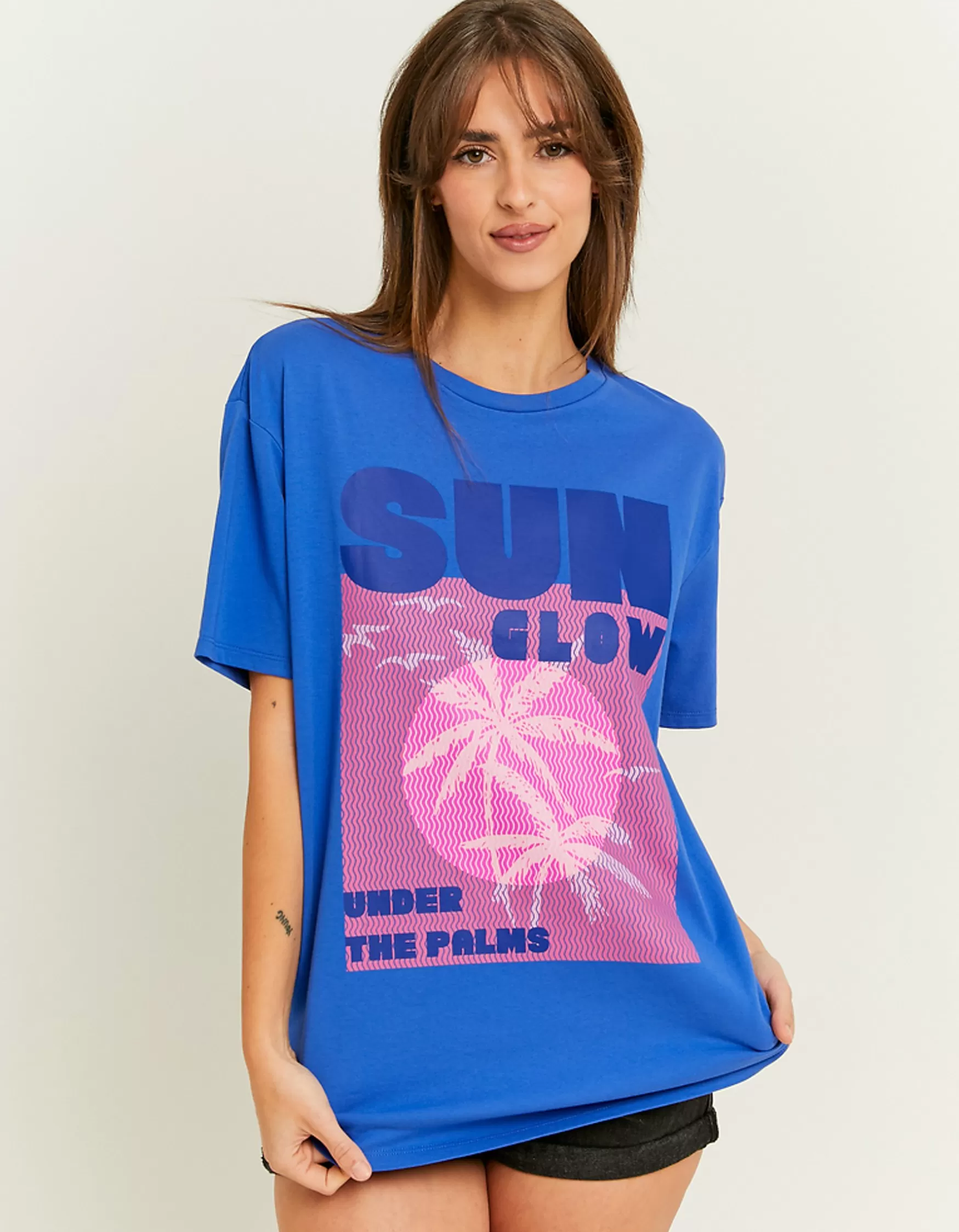 Online T-Shirt Court Oversize Imprimé T-Shirts Imprimés