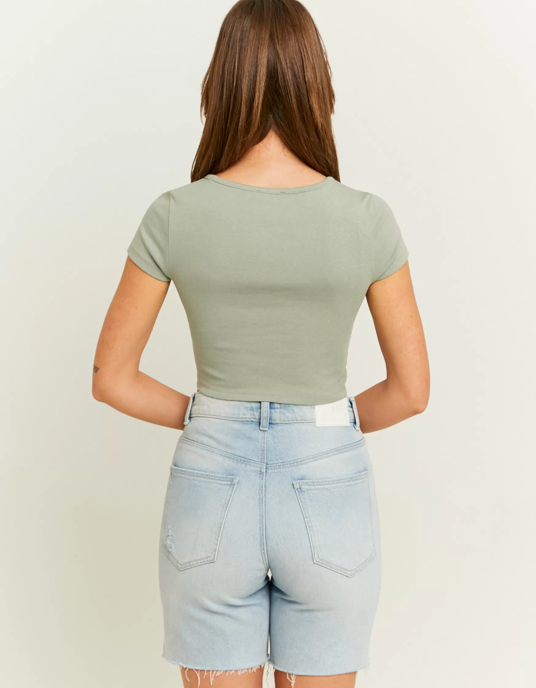 Sale T-Shirt Court Encolure Carrée Leggings | T-Shirts Basiques