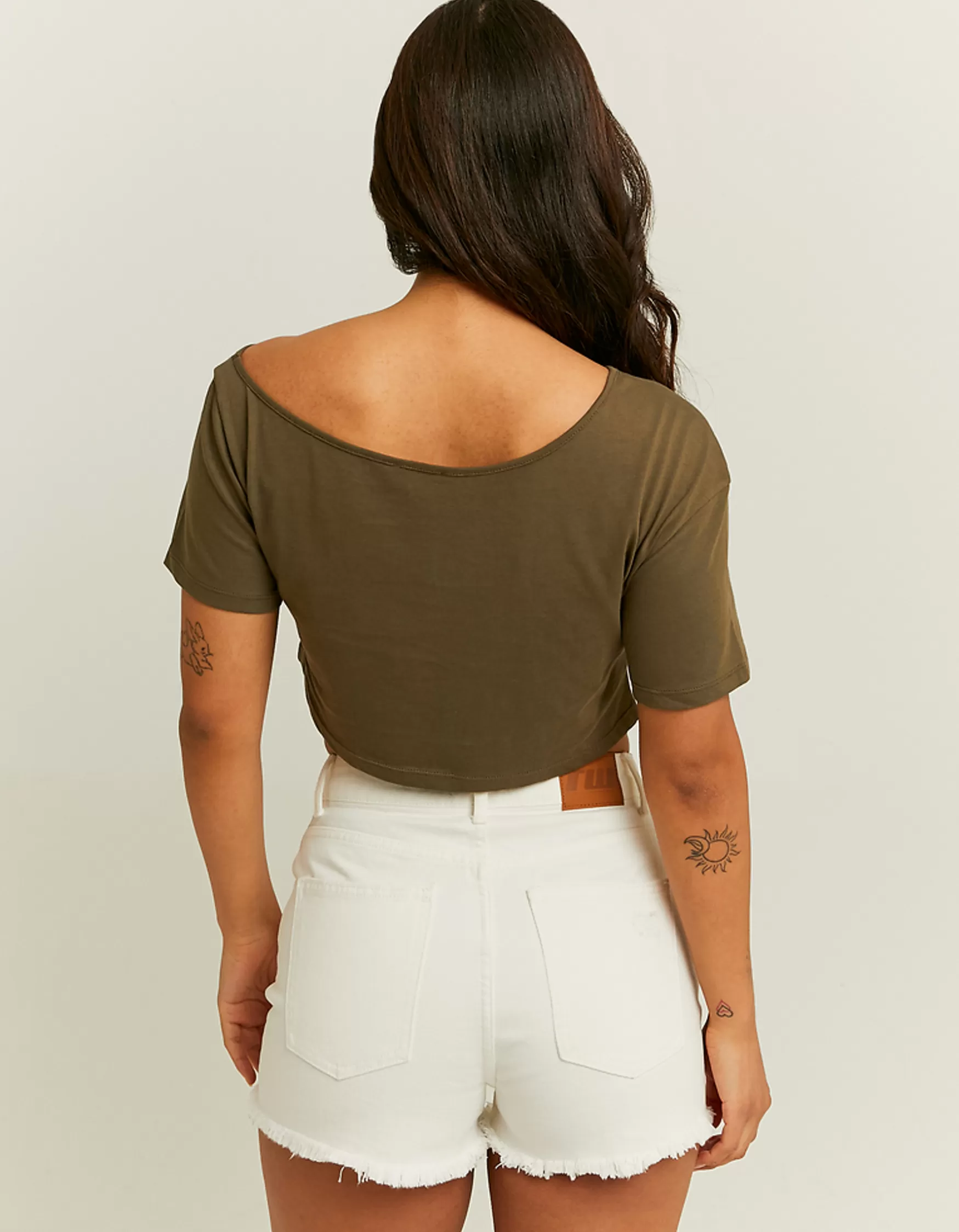 Outlet T-Shirt Imprimé Épaules Dénudées T-Shirts Imprimés