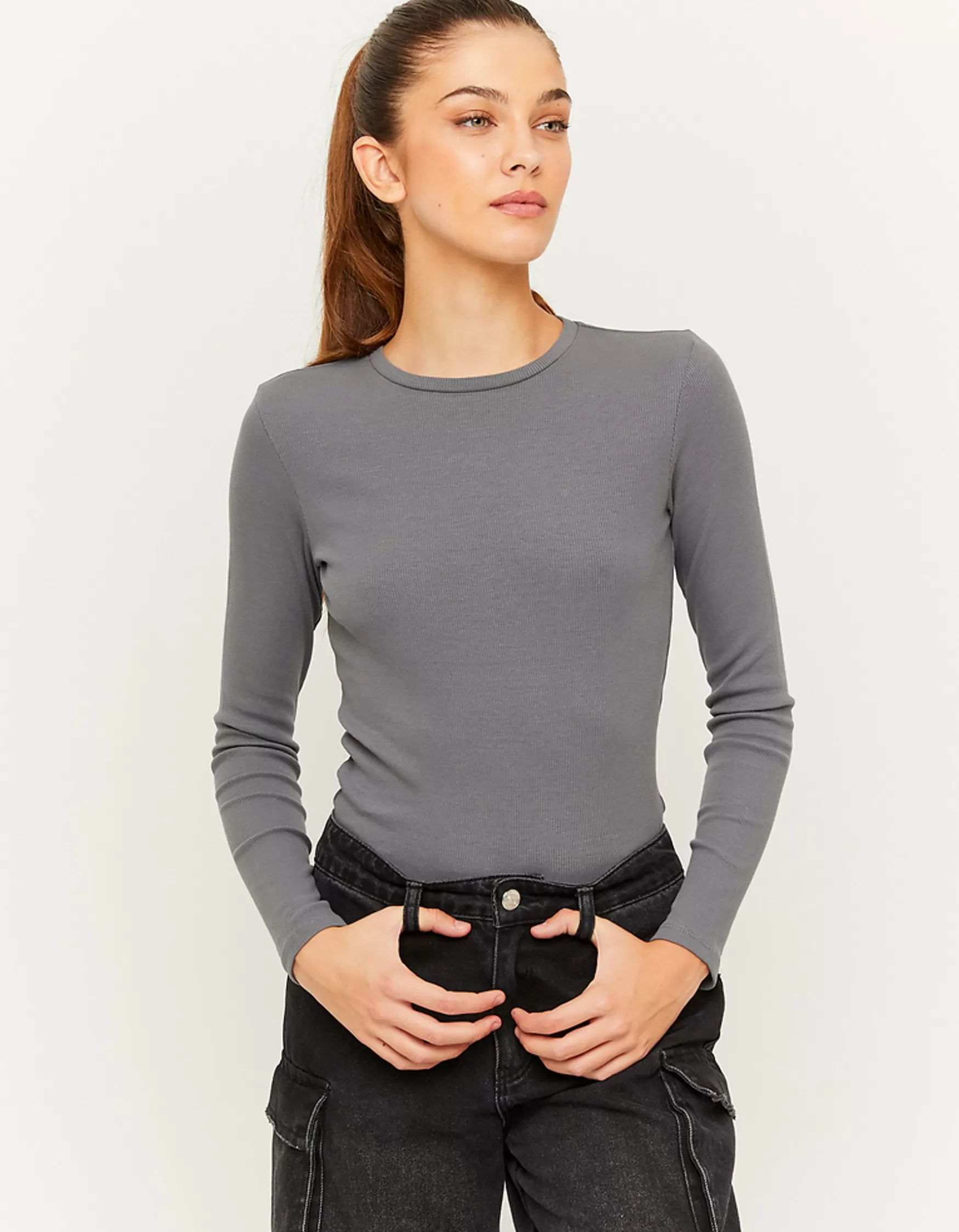 Flash Sale T-Shirt manches longues basique T-Shirts Basiques