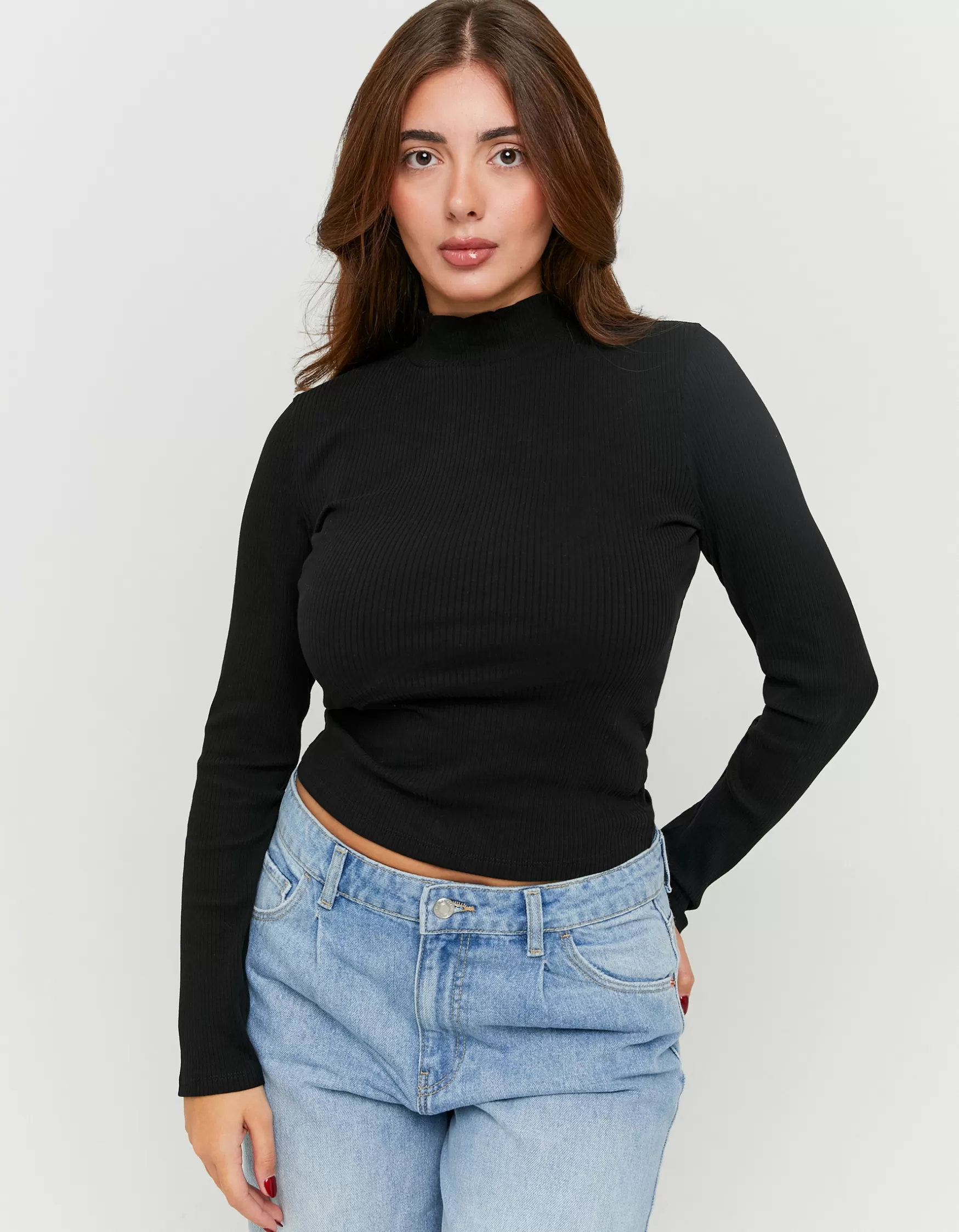 Sale T-Shirt Col Montant T-Shirts Basiques