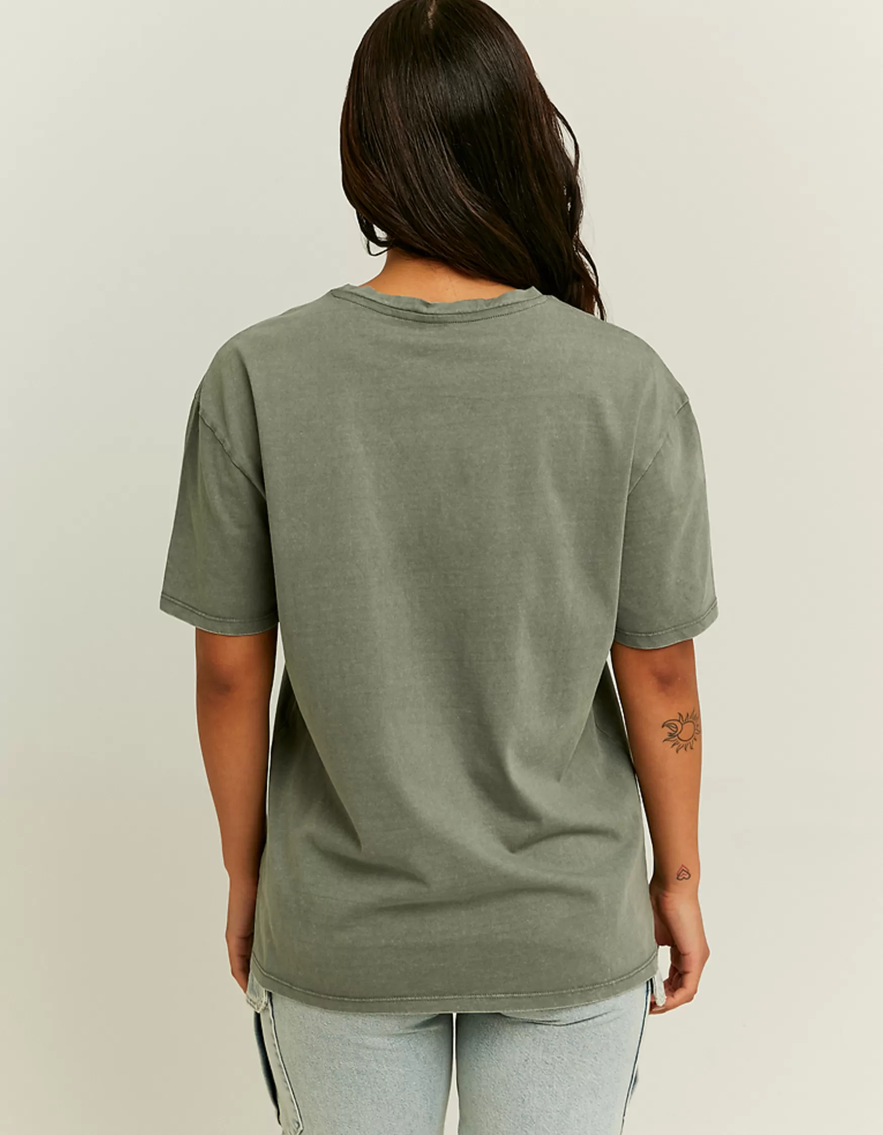 Best Sale T-Shirt Oversize Vert Imprimé T-Shirts Imprimés