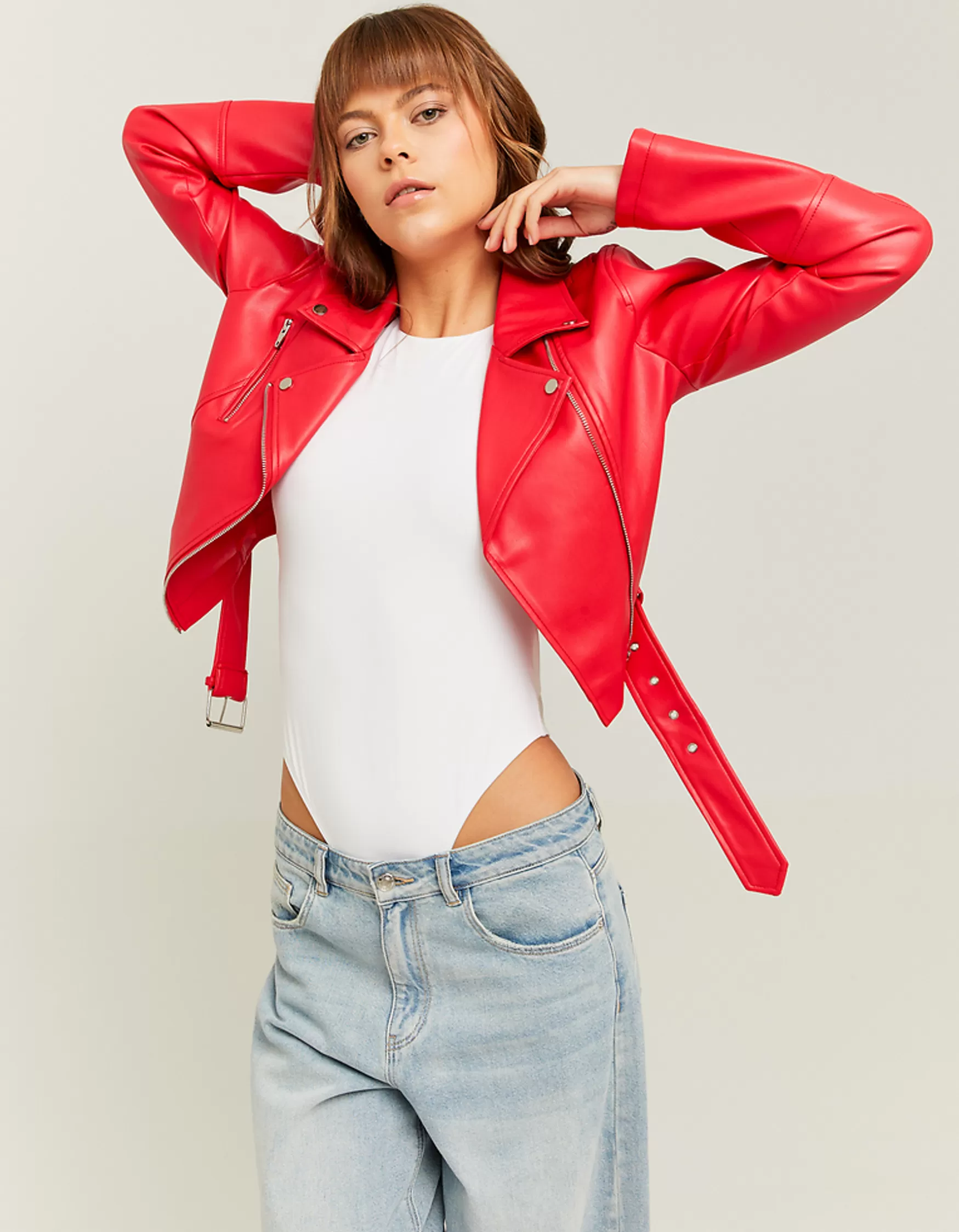 Discount Veste biker similicuir Vestes