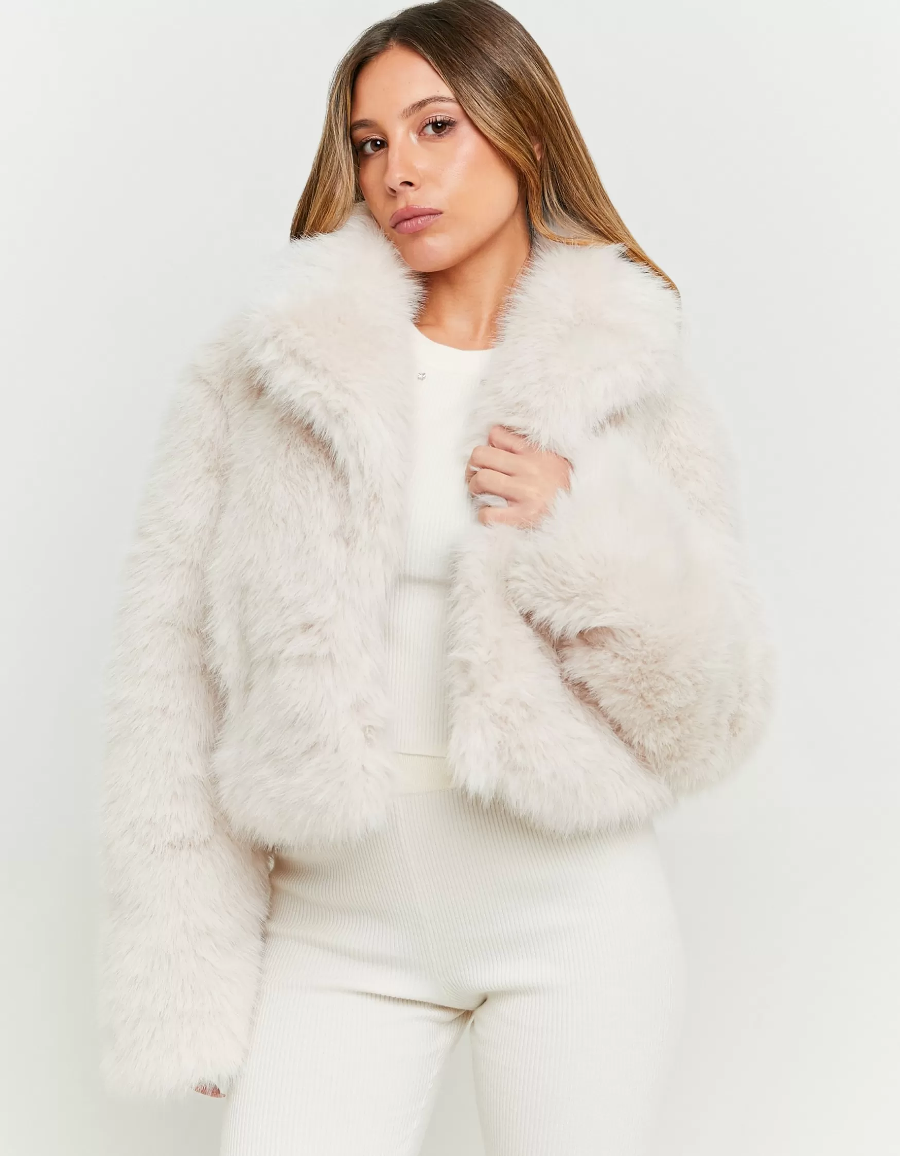 Best Sale Veste he Courte en Fausse Fourrure Vestes
