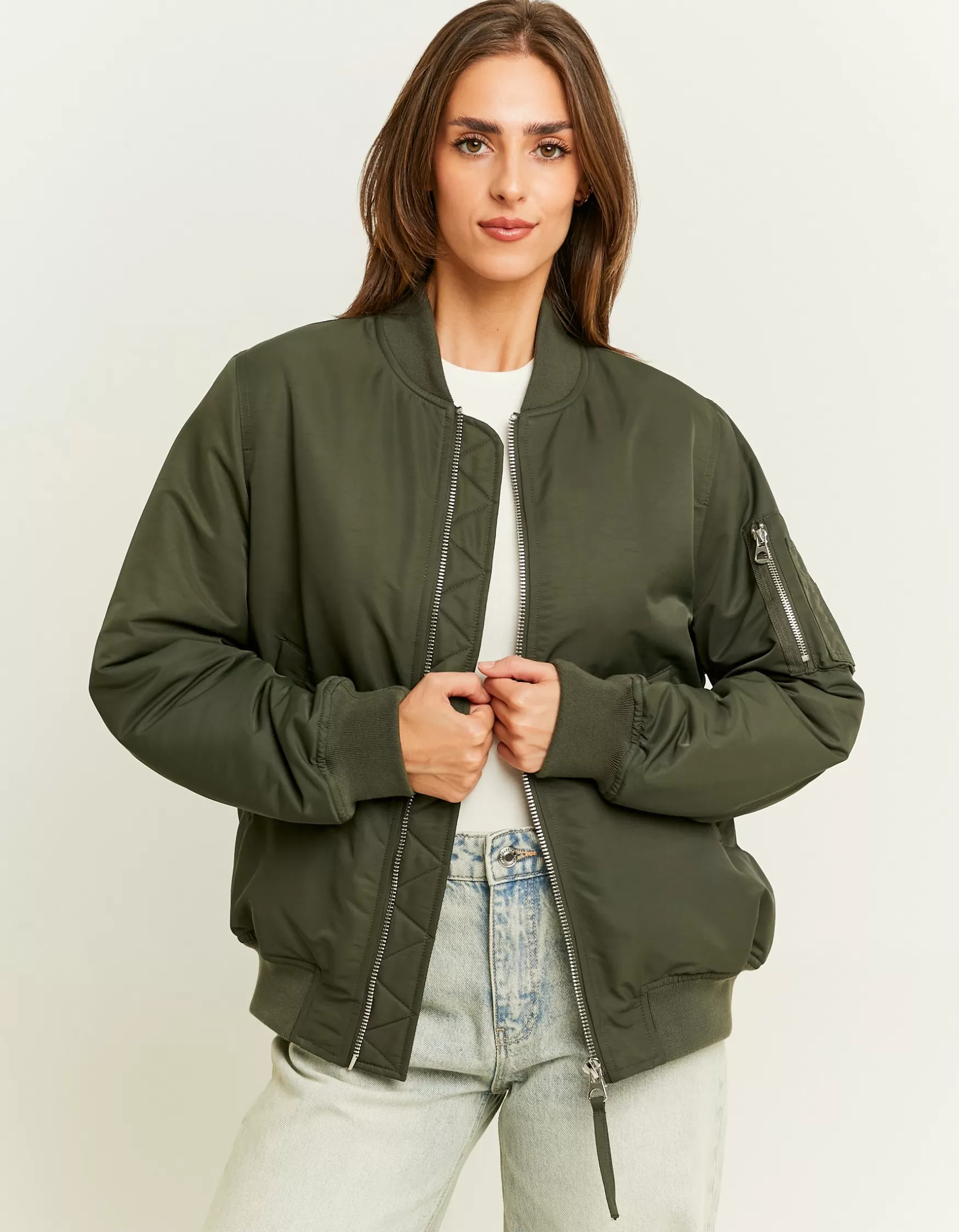 Discount Veste Bomber Khaki Vestes
